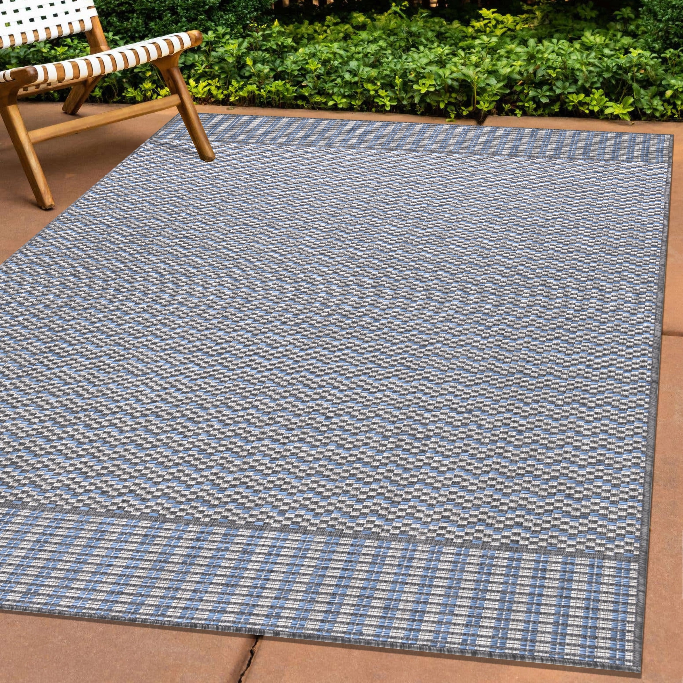 Indoor &amp; Outdoor Rug Vintage Design Flat Weave Kitchen Rug Balcony Patio