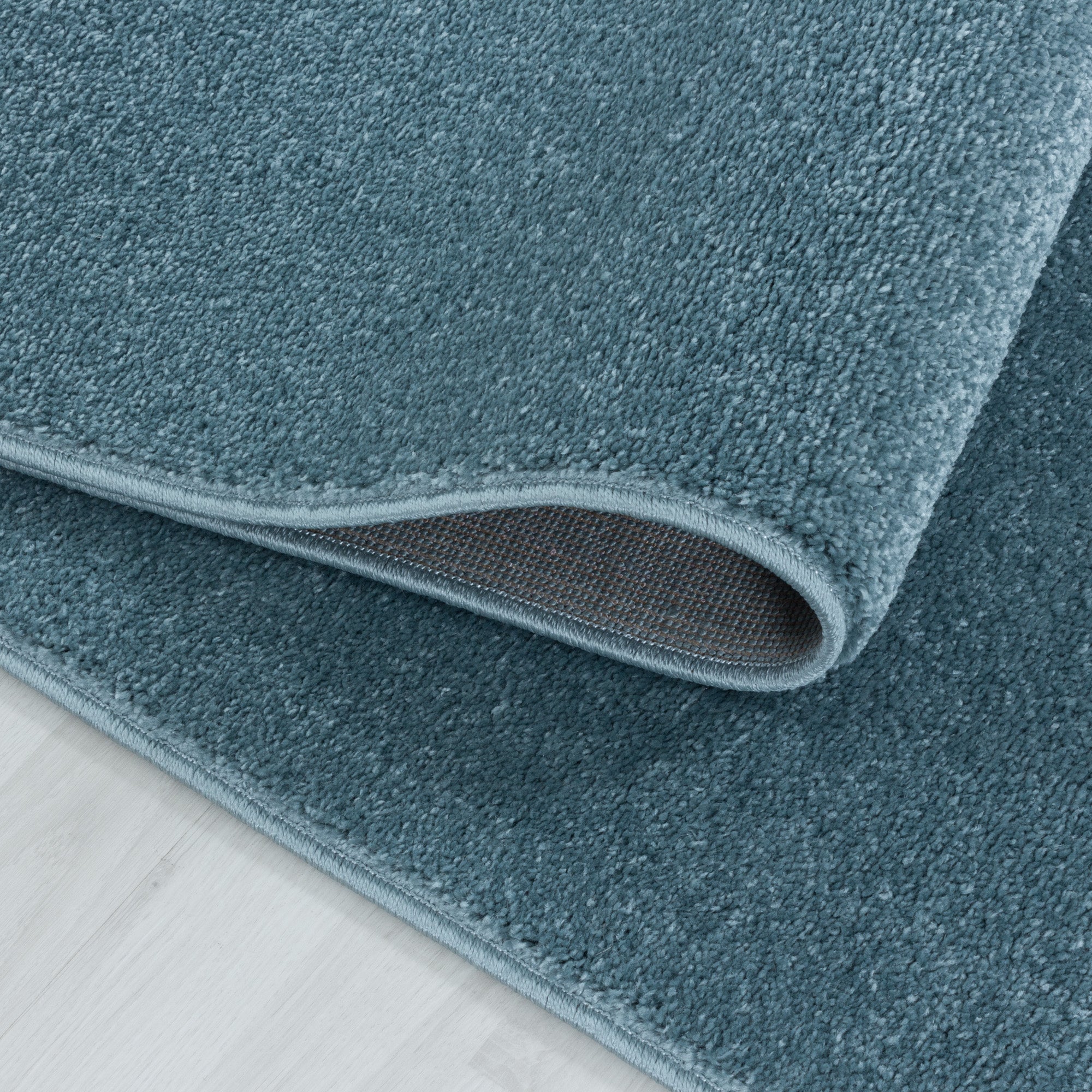 Modern Designer Kurzflor Teppich Wohnzimmer Einfarbig Robust Pflegeleicht