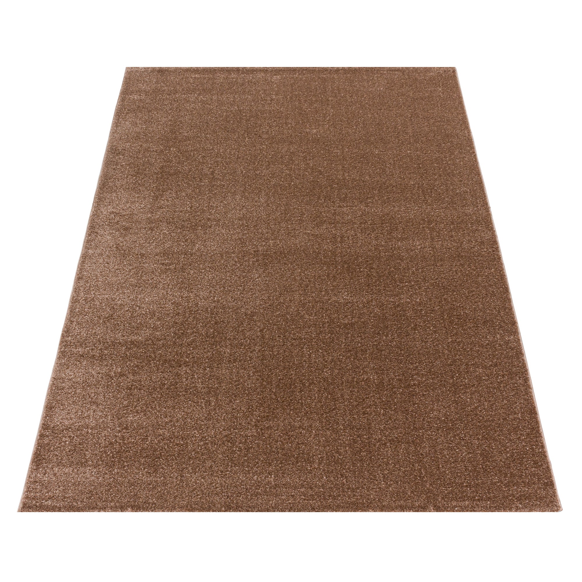 Modern designer short pile rug for living room, plain, robust, easy to care for