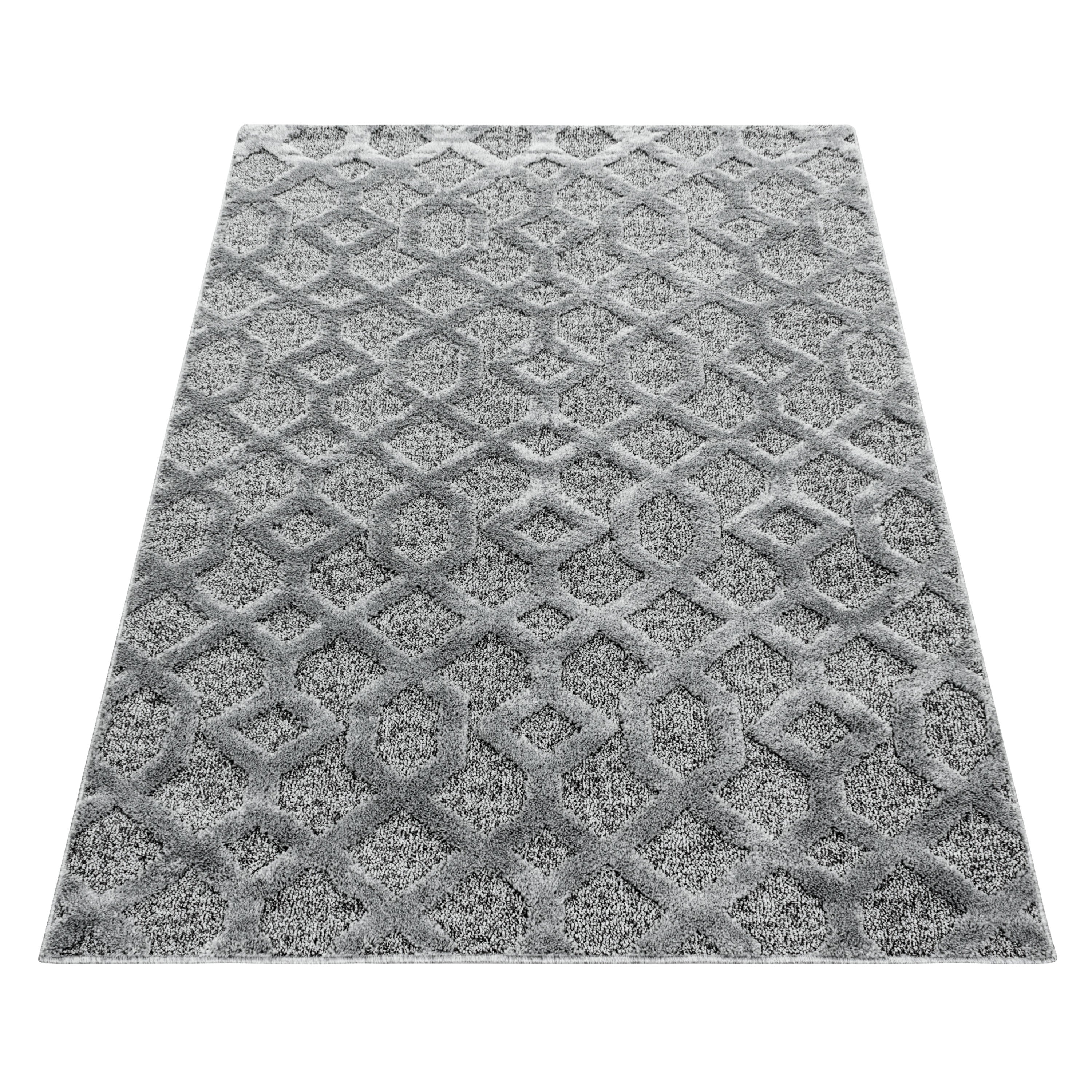 Carpet Living Room Geometric Design Soft High-Low Effect Scandinavian Style