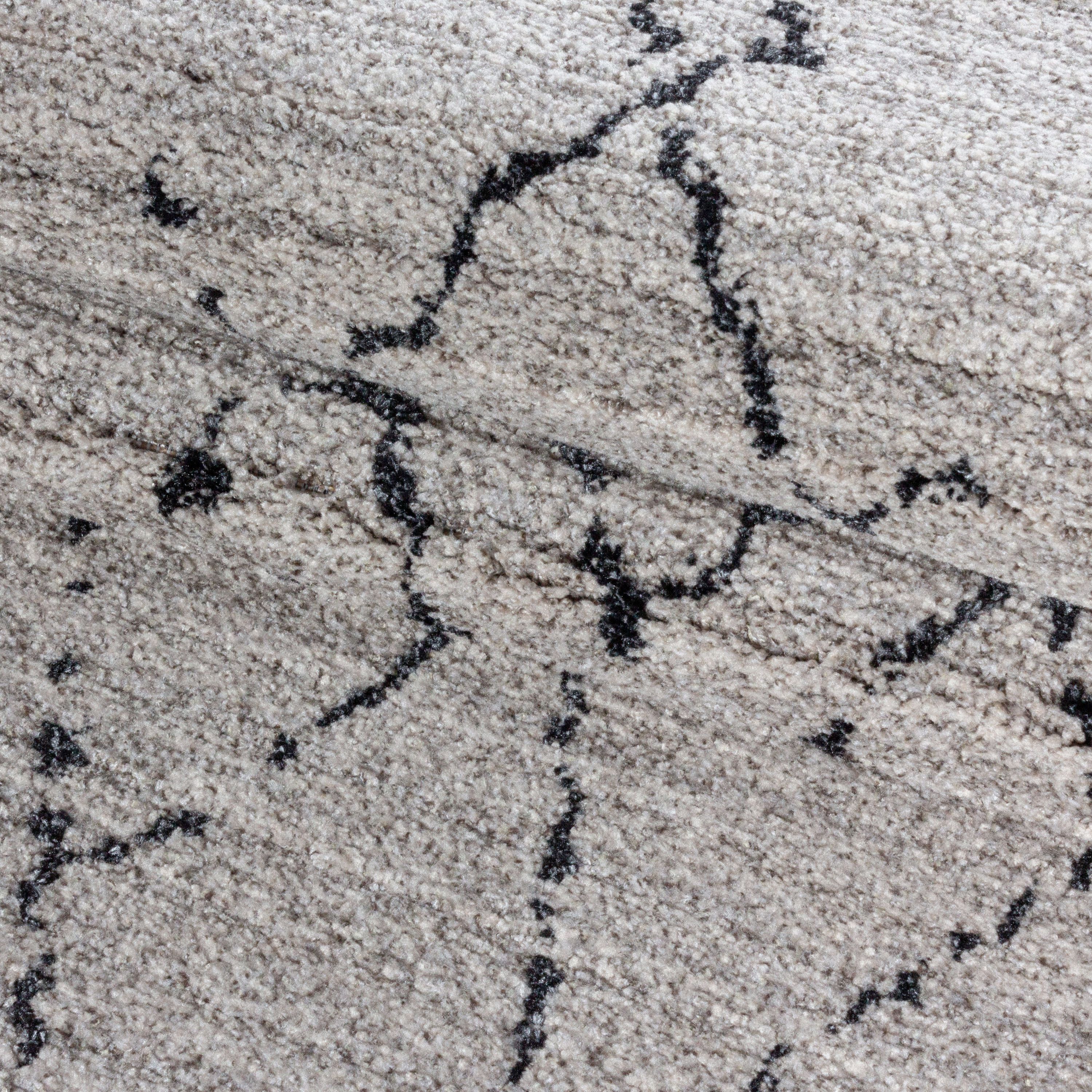 Tapis à poils ras salon tapis design berbère style bohème aspect naturel