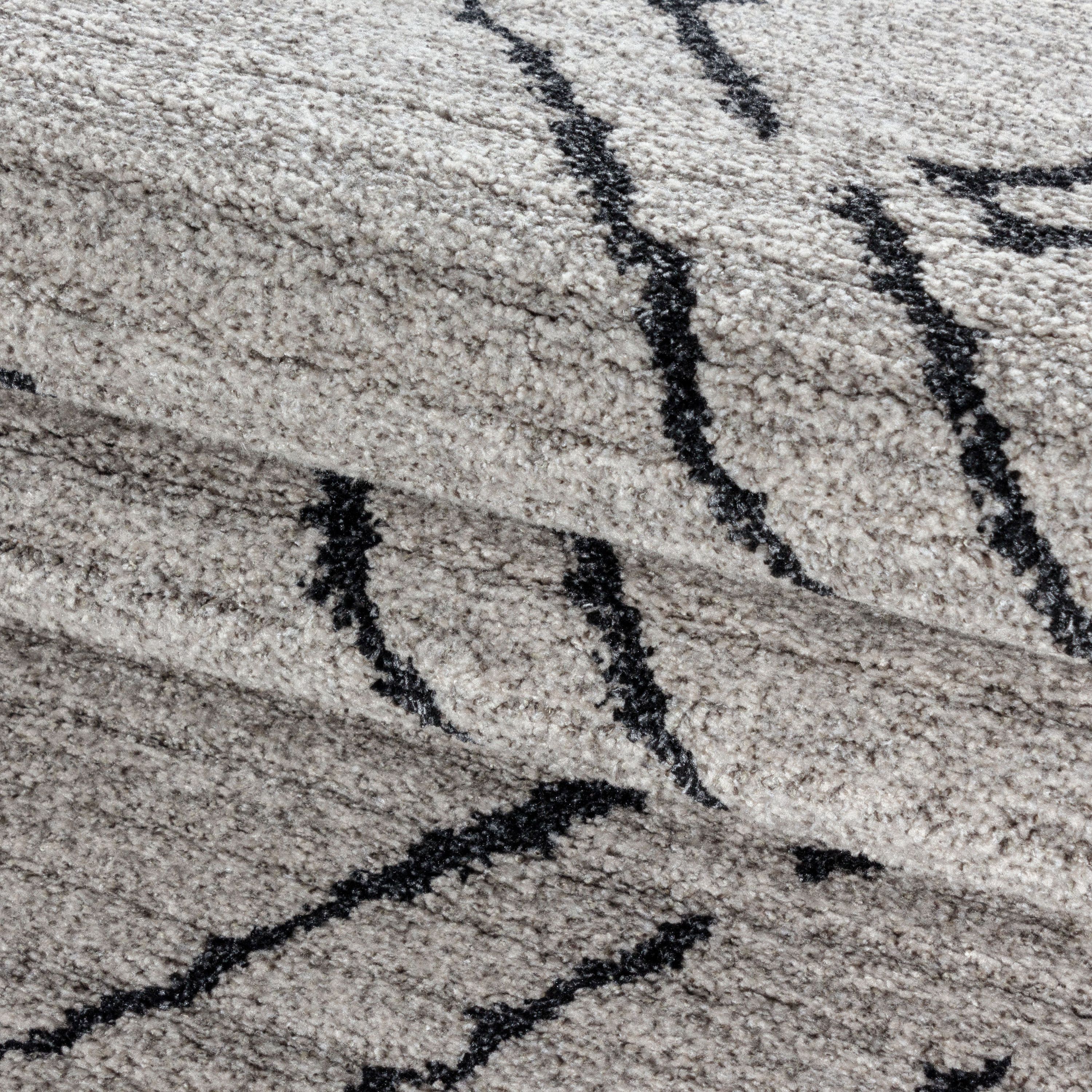 Tapis à poils courts salon tapis design bohème style scandinave aspect naturel