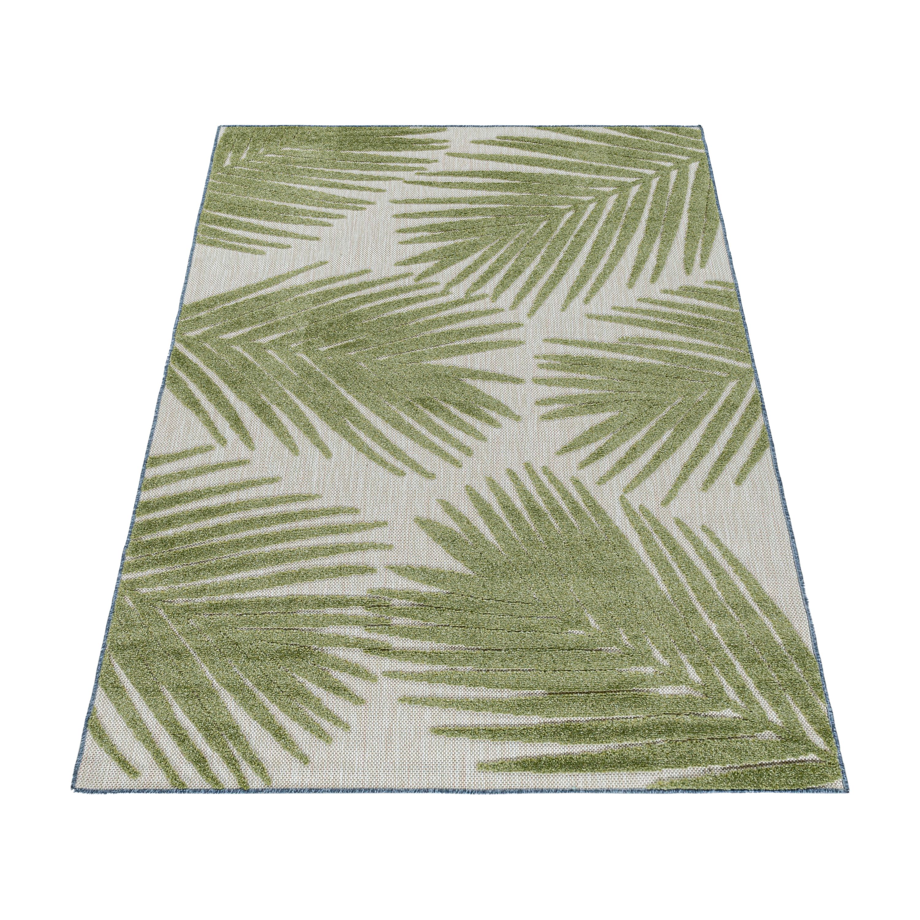 Indoor &amp; Outdoor Rug Weatherproof Palm Tree Design Kitchen Balcony Patio