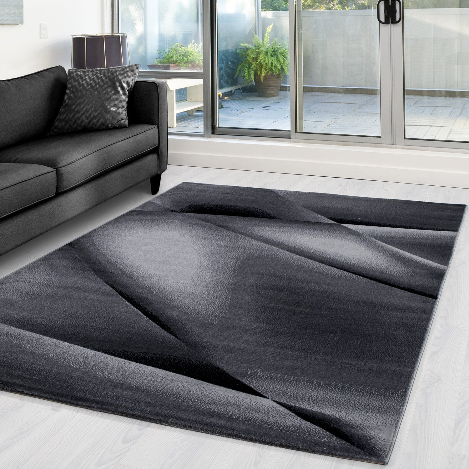 Modern Kurzflor Teppich Wohnzimmer Schlafzimmer Abstrakt Design Pflegeleicht