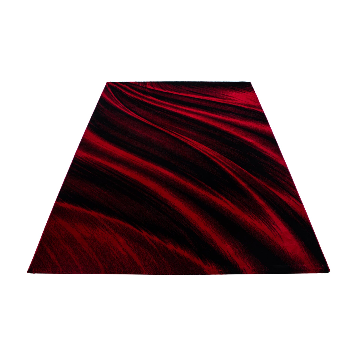 Modern Kurzflor Teppich Wohnzimmer Abstrakt Wellen Design Pflegeleicht