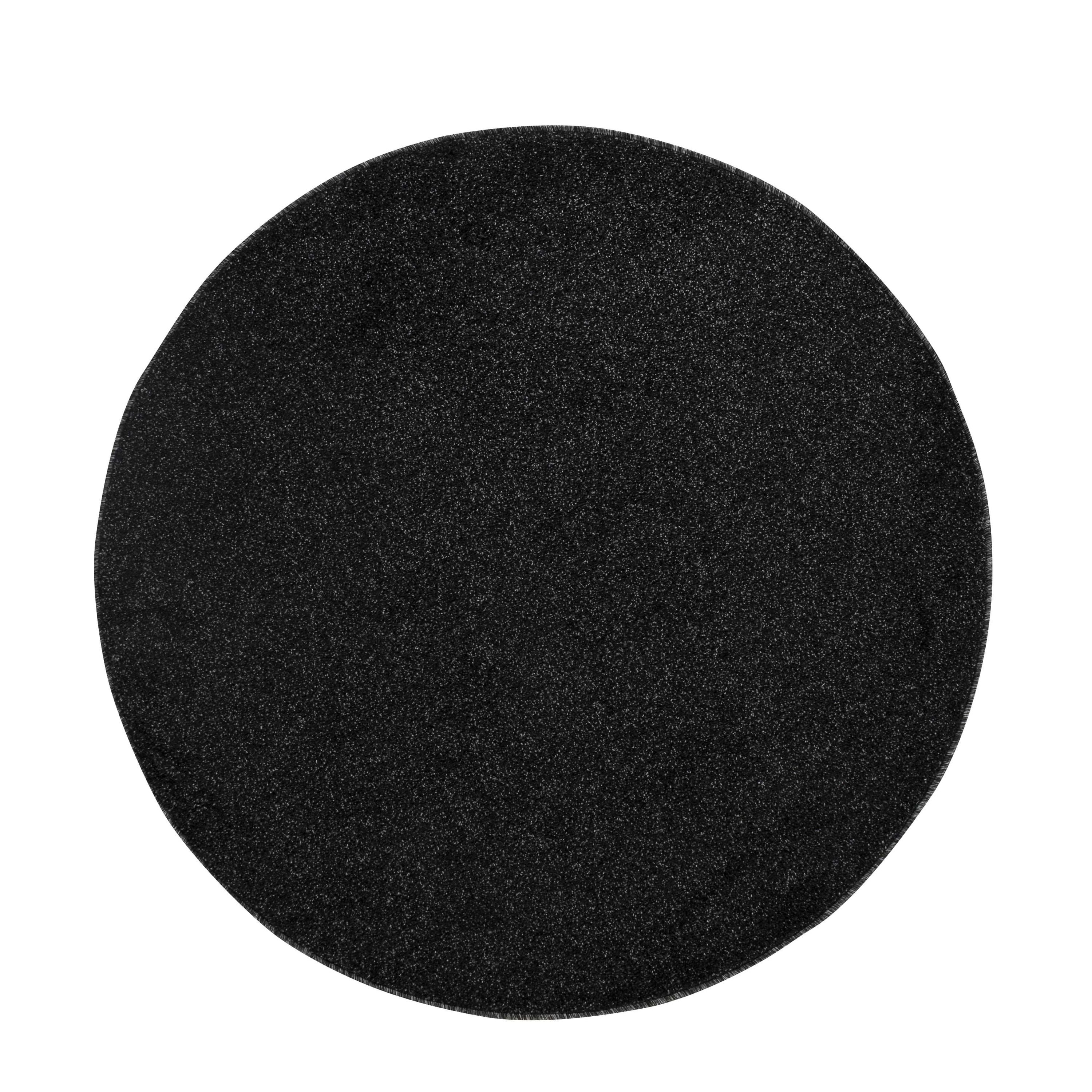 Plain short pile round rug for living room in various colors and sizes