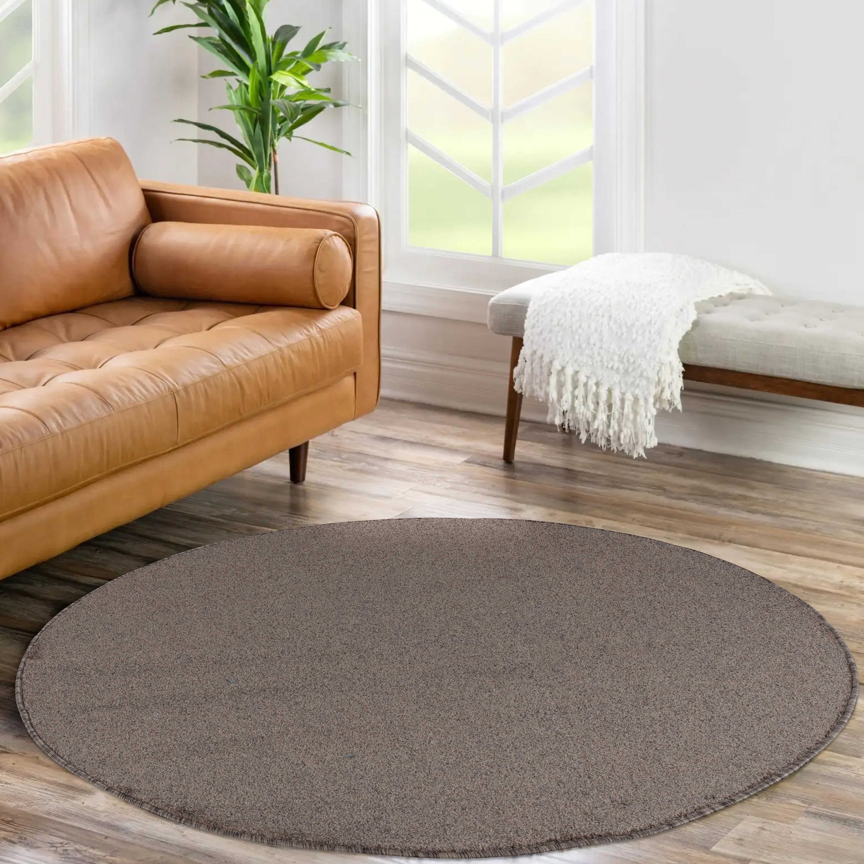 Plain short pile carpet living room soft modern designer back made of felt