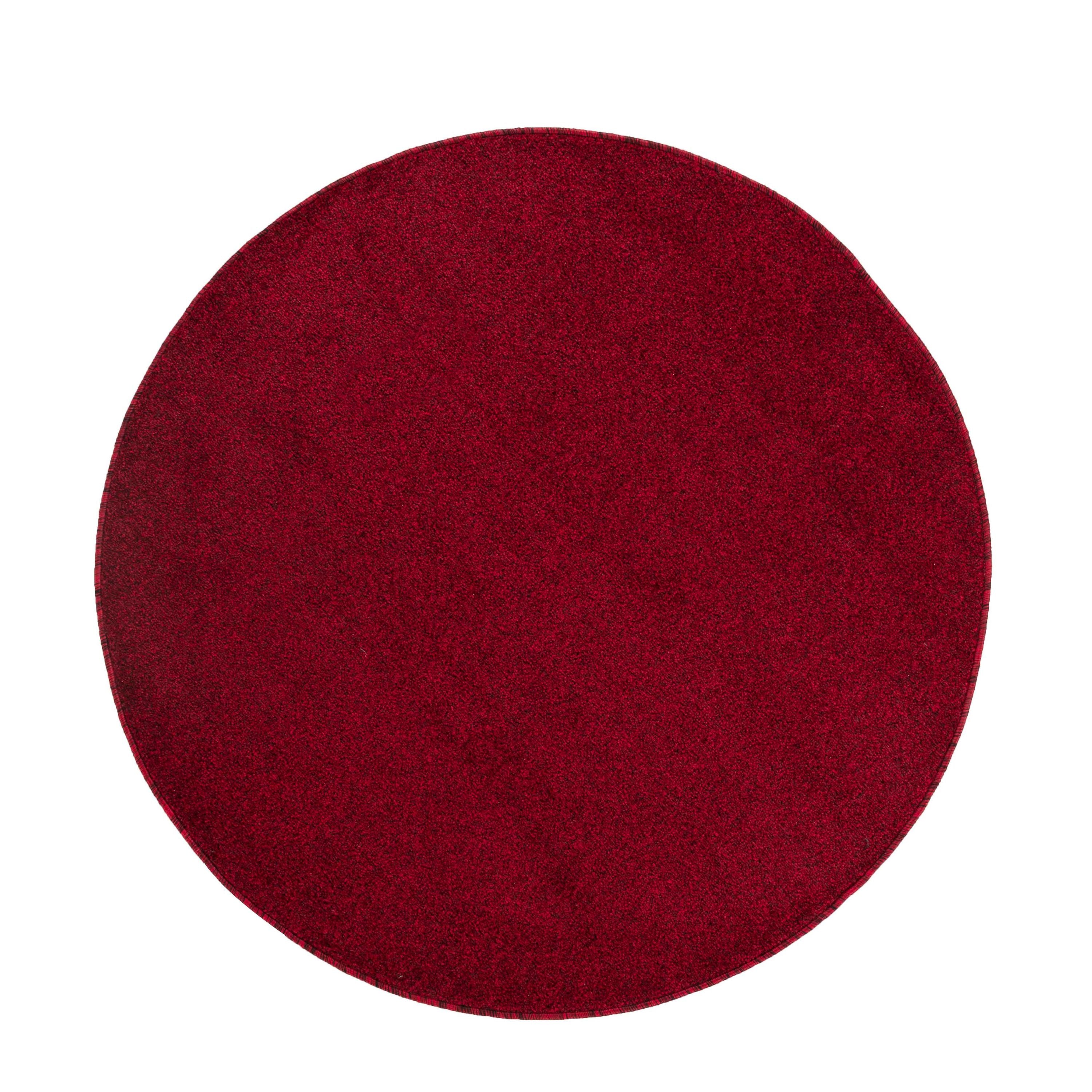 Plain short pile round rug for living room in various colors and sizes