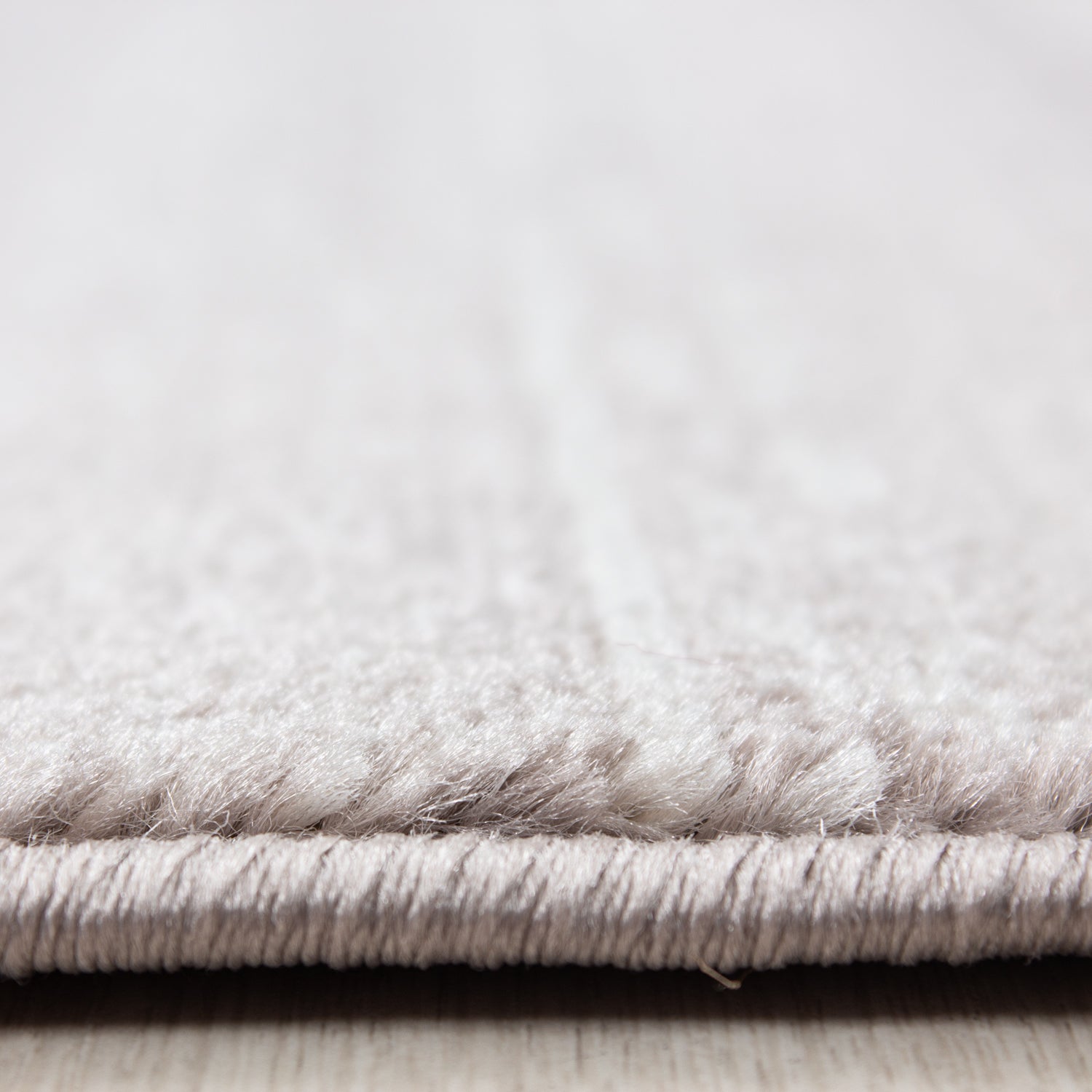 Bettumrandung Läuferset 3 teilig Teppich Kurzflor Einfarbig Läufer Meliert Beige