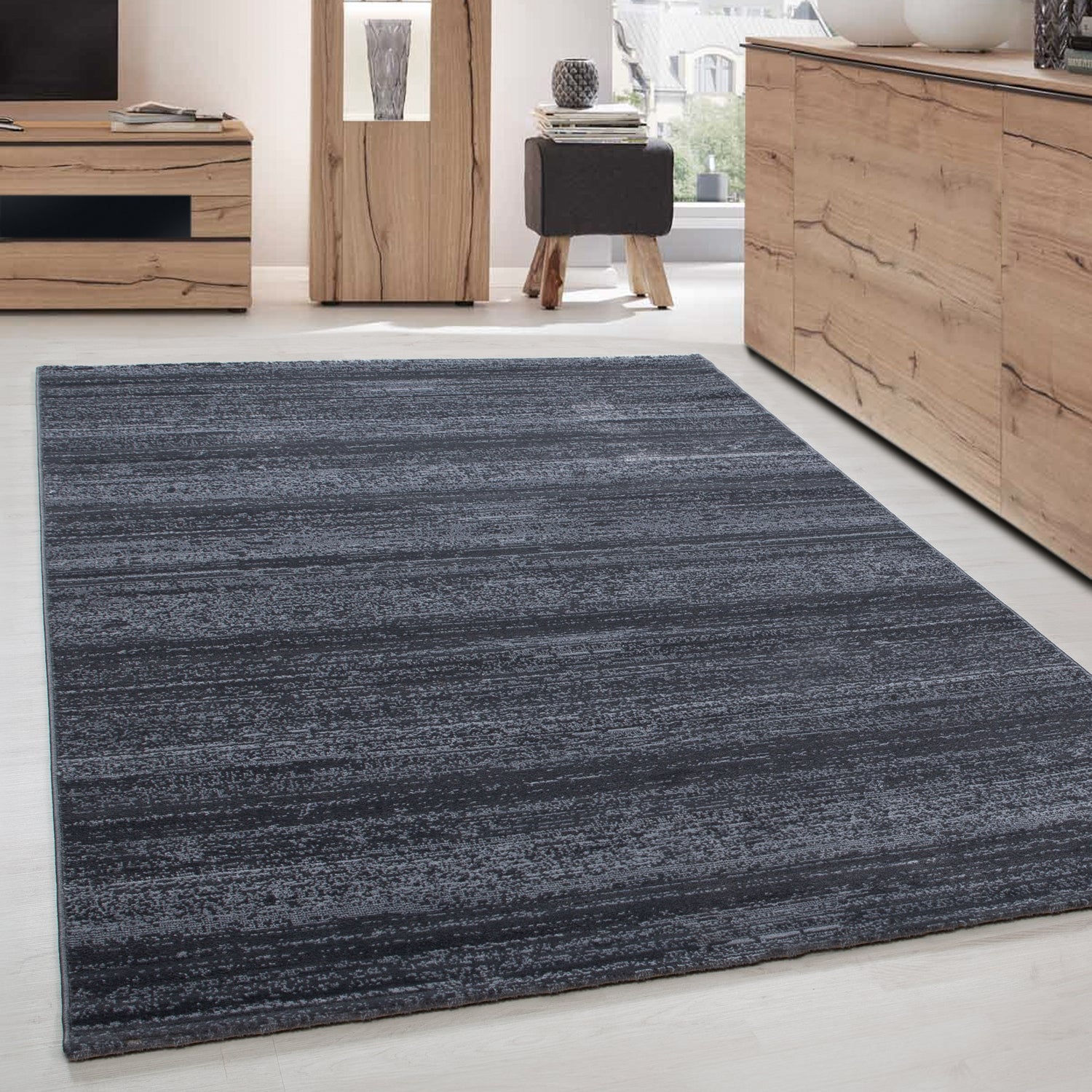 Modern short pile rug for living room, plain, soft pile, easy to care for