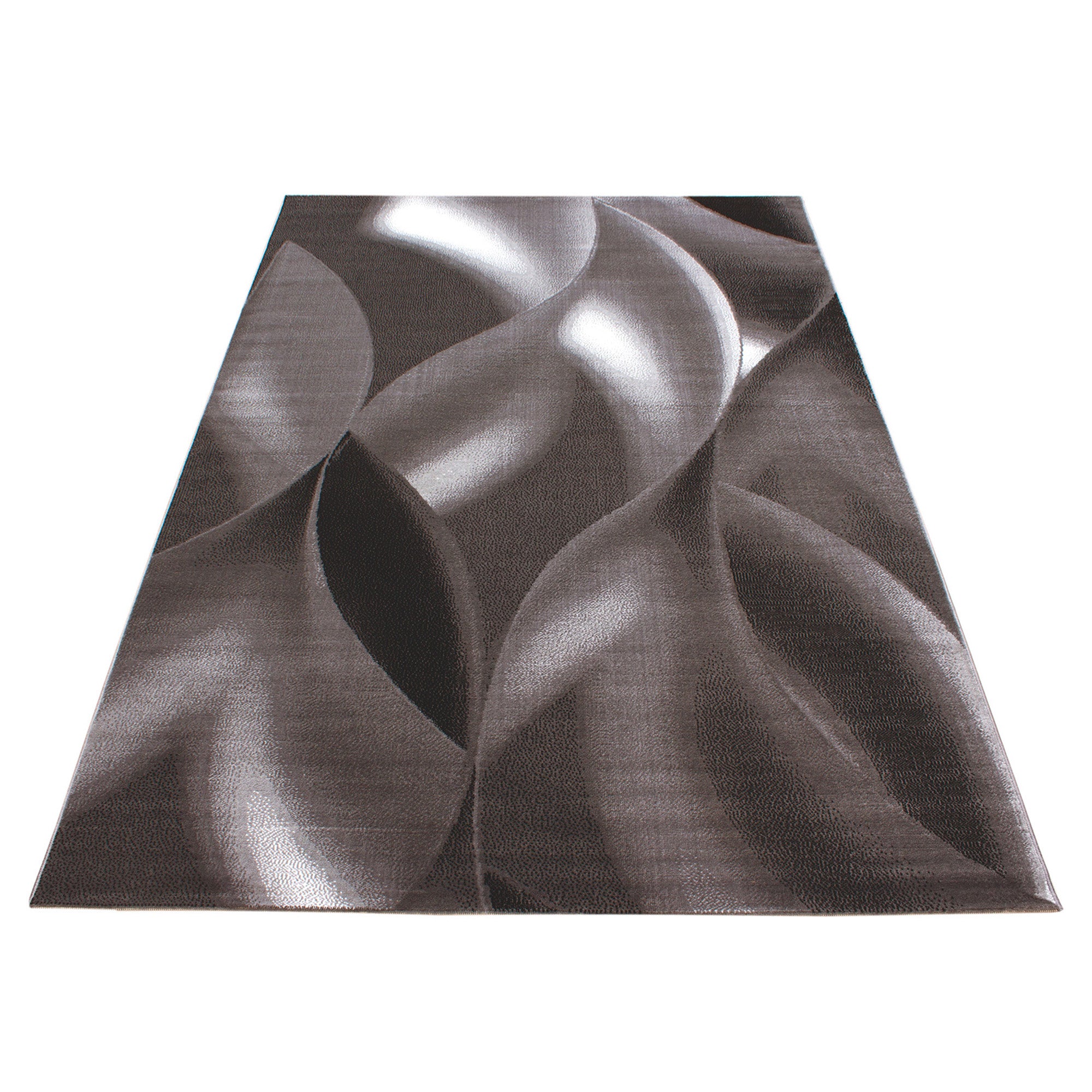 Modern Kurzflor Teppich Wohnzimmer Abstrakt Wellen Design Pflegeleicht