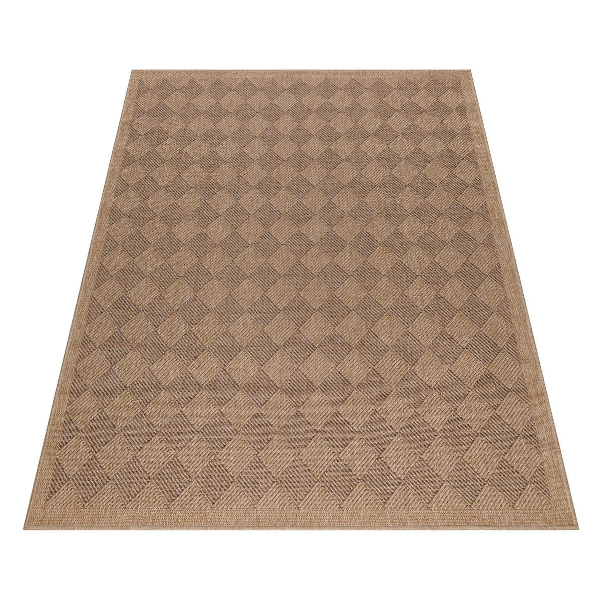 Carpettex Outdoor Teppich Wetterfest Flachgewebe Jute-Optik