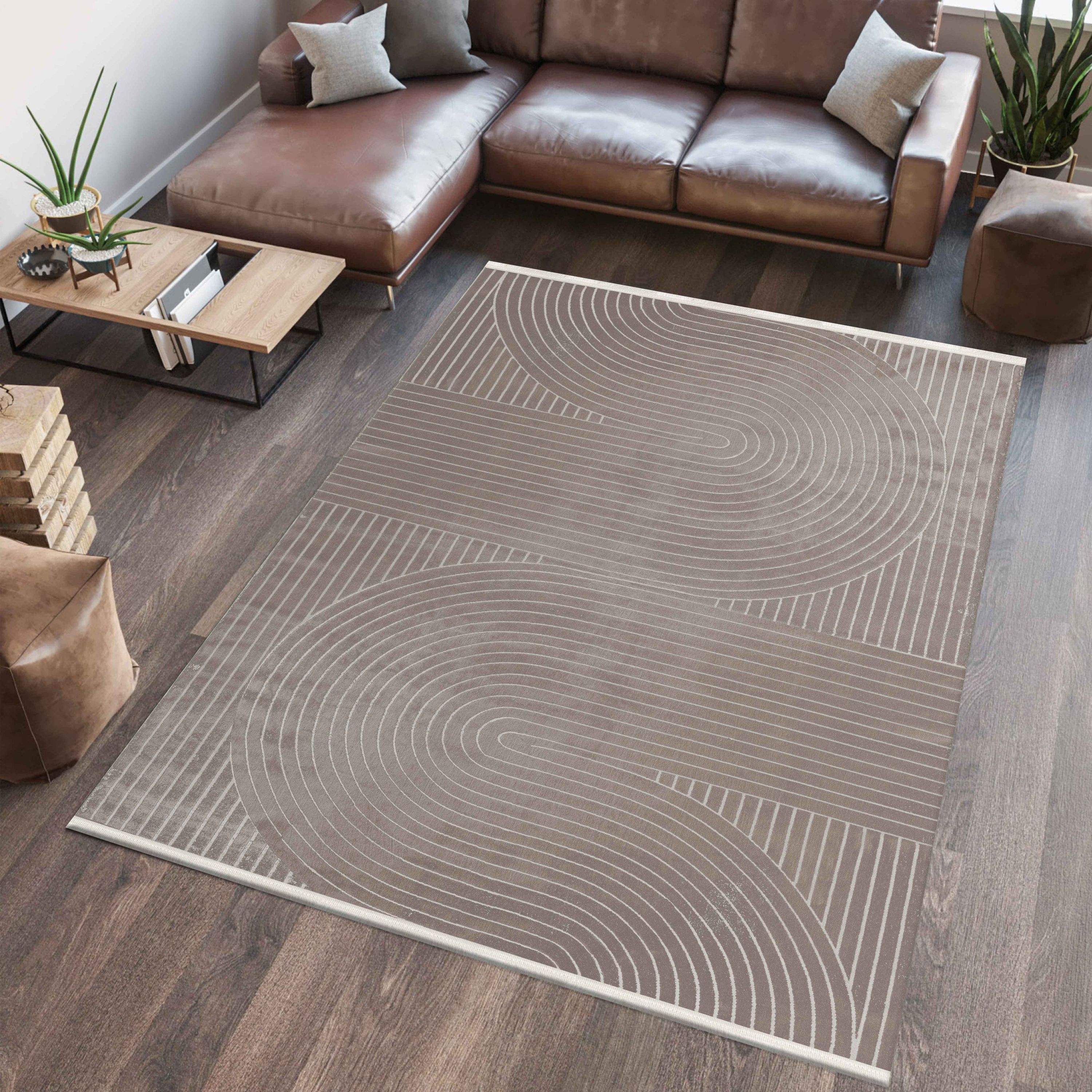 Tapis de salon de créateur moderne, fin et uni, style Boho, lavable