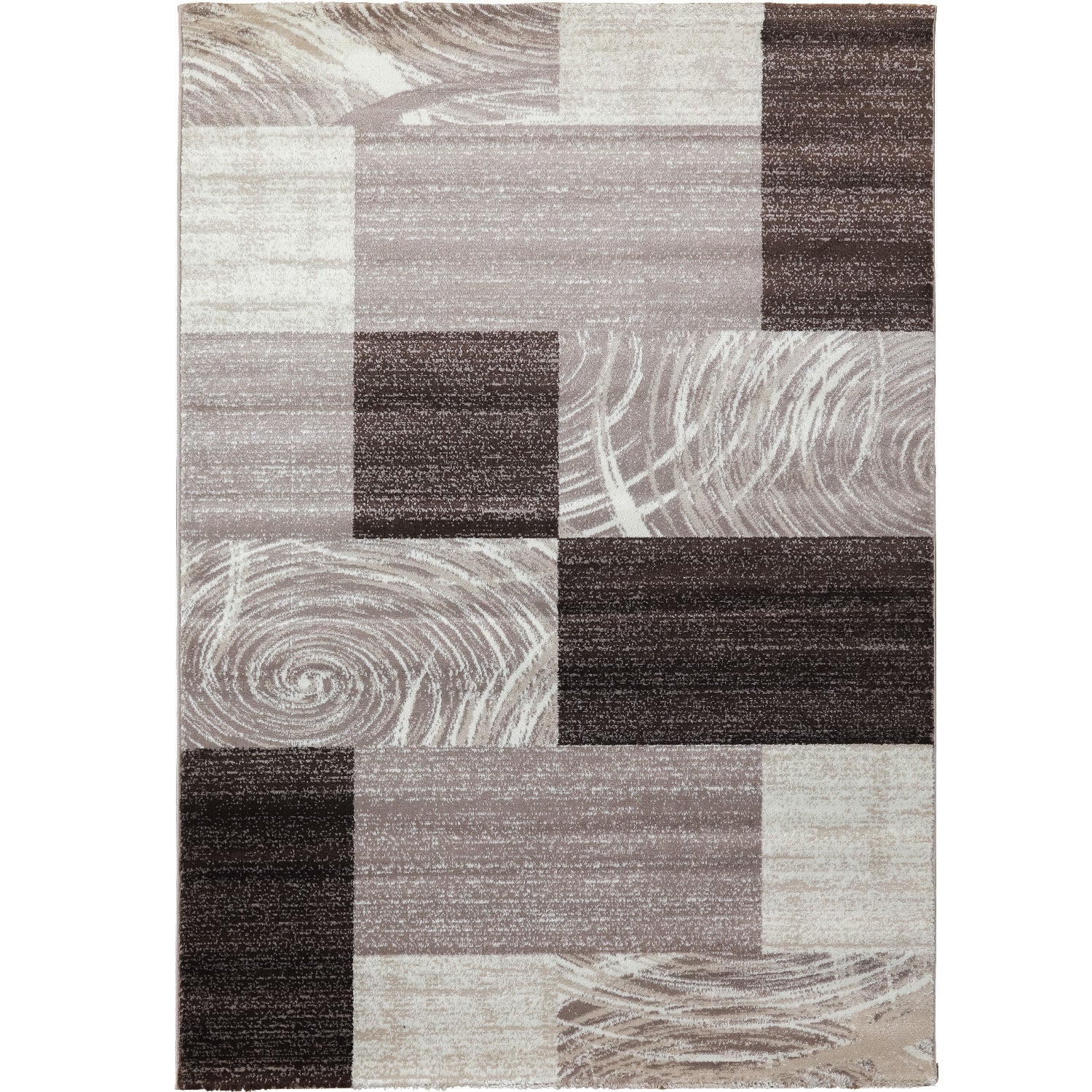 Teppich Wohnzimmer Schlafzimmer Modern Kurzflor Abstrakt Kariert Design Robust