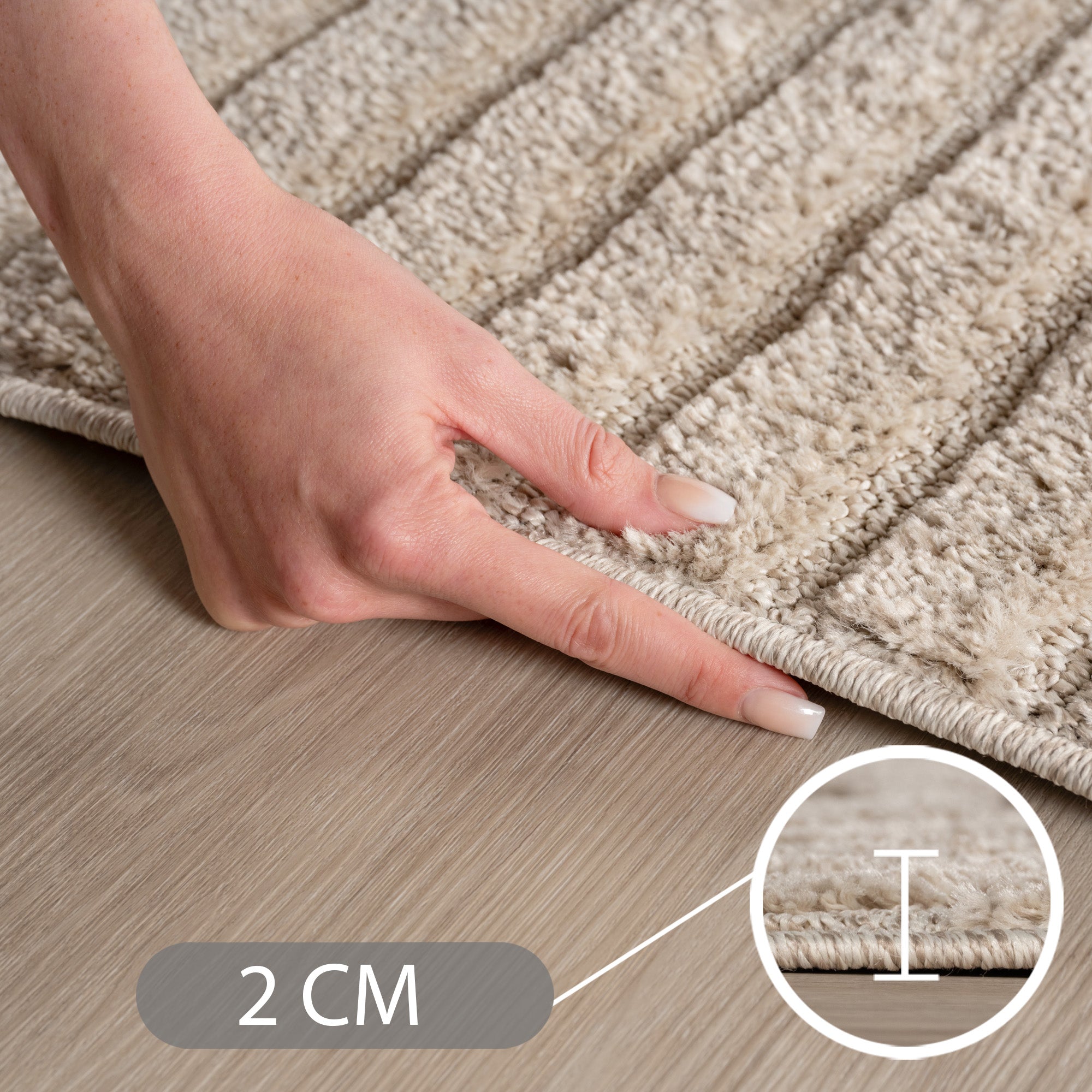 Teppich Wohnzimmer Schlafzimmer Küchenteppich Boho Teppich Pflegeleicht Design