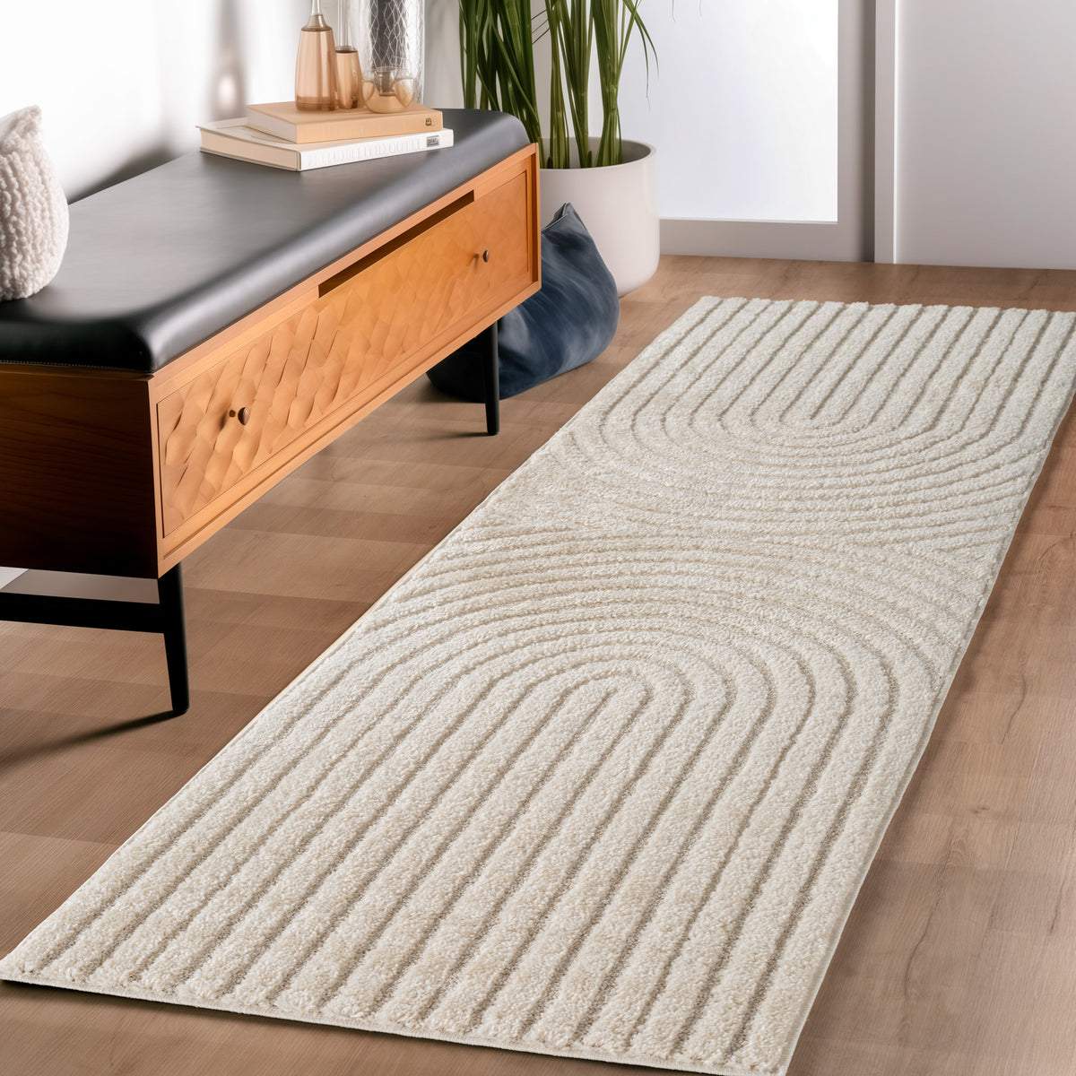 Carpettex Hochflor Teppich Shaggy Weich Skandi Boho