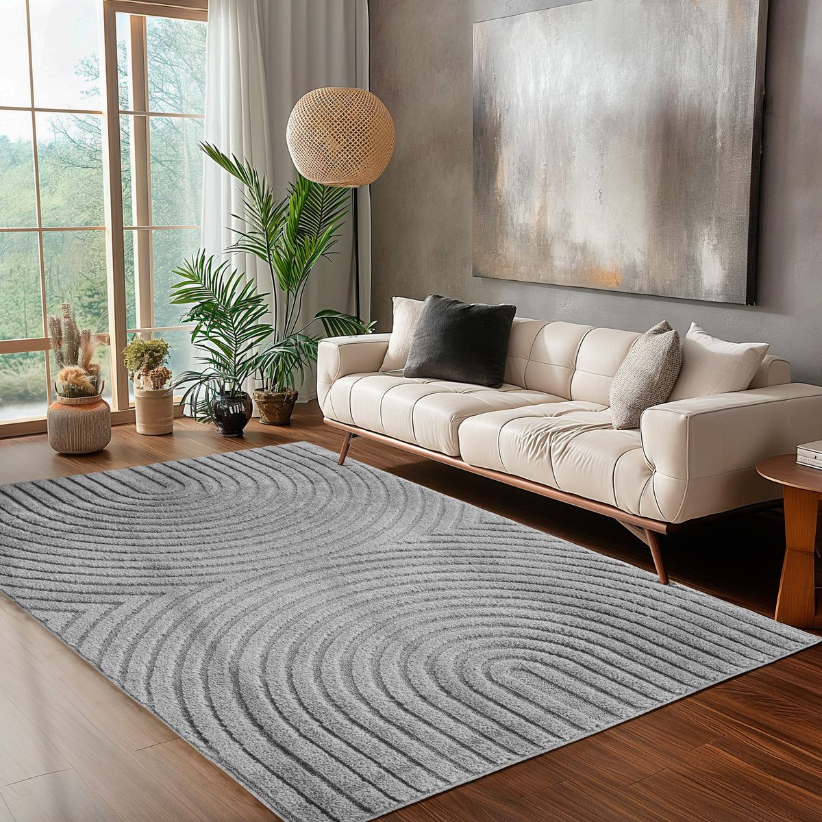 Carpettex Hochflor Teppich Shaggy Weich Skandi Boho