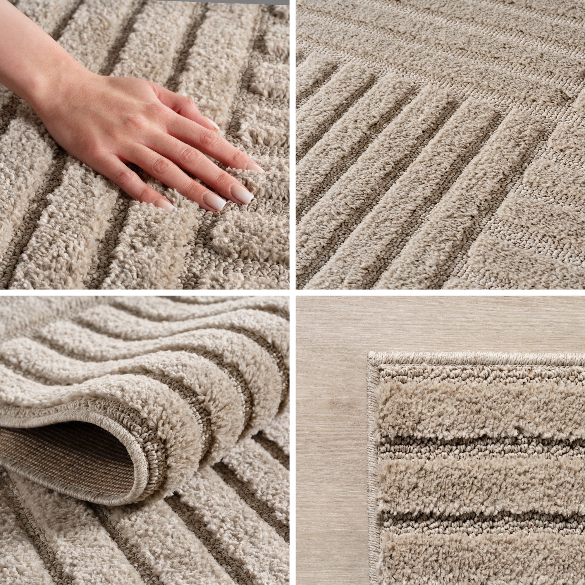 Teppich Wohnzimmer Schlafzimmer Küchenteppich Boho Stil Pflegeleicht Design