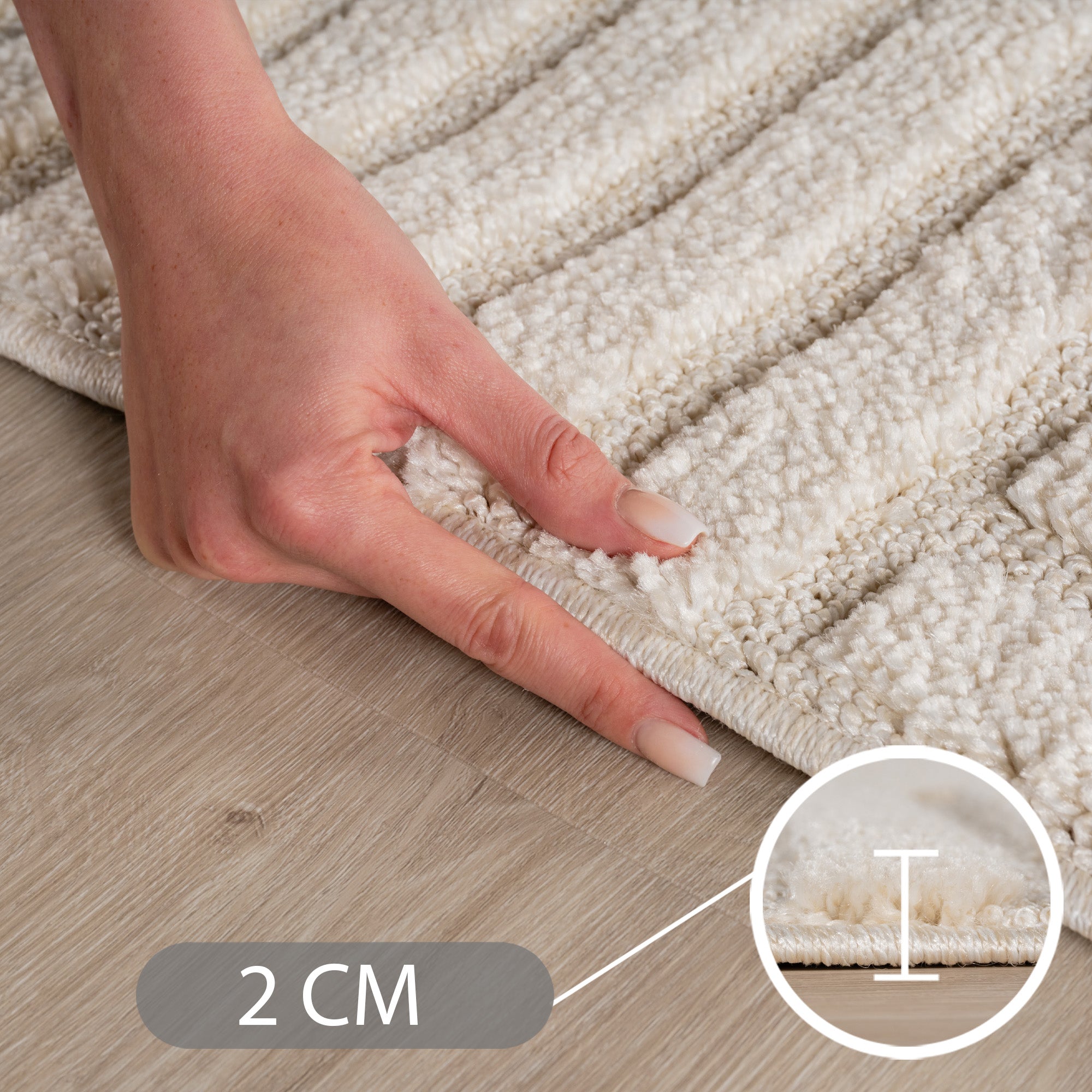 Teppich Wohnzimmer Schlafzimmer Küchenteppich Boho Stil Pflegeleicht Design