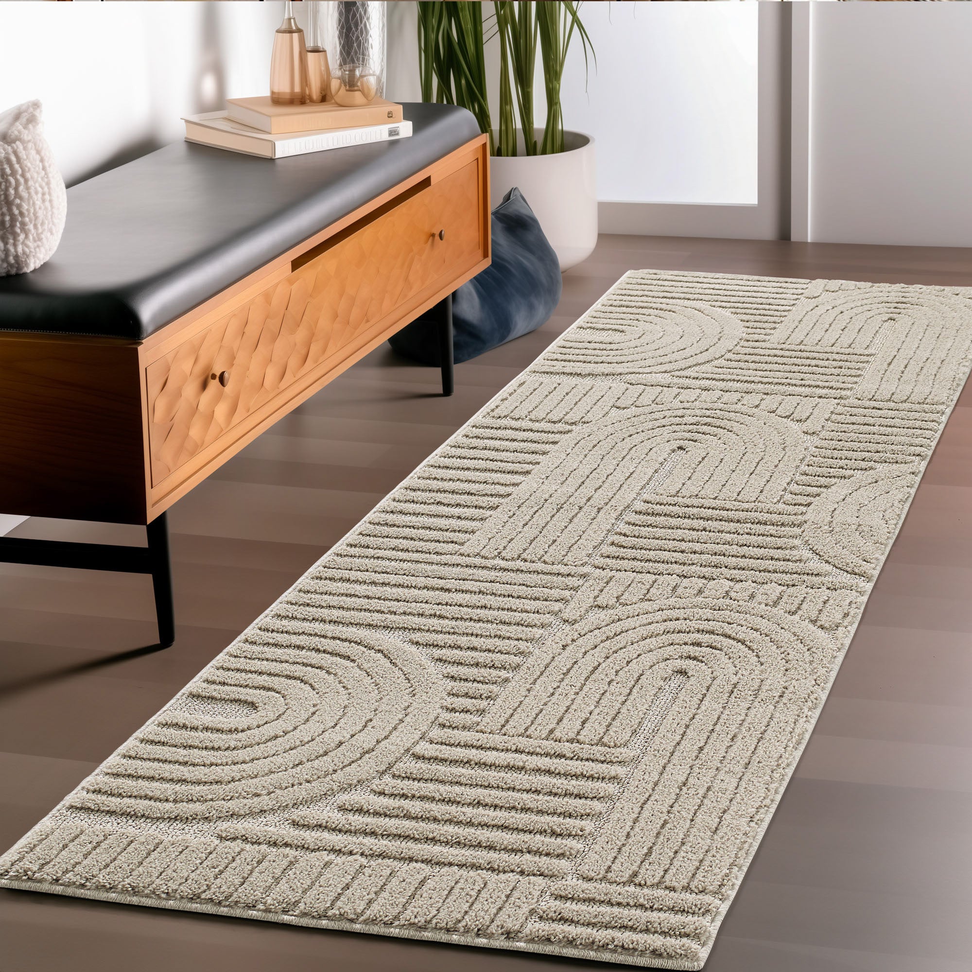 Teppich Wohnzimmer Schlafzimmer Küchenteppich Boho Teppich 3D Design