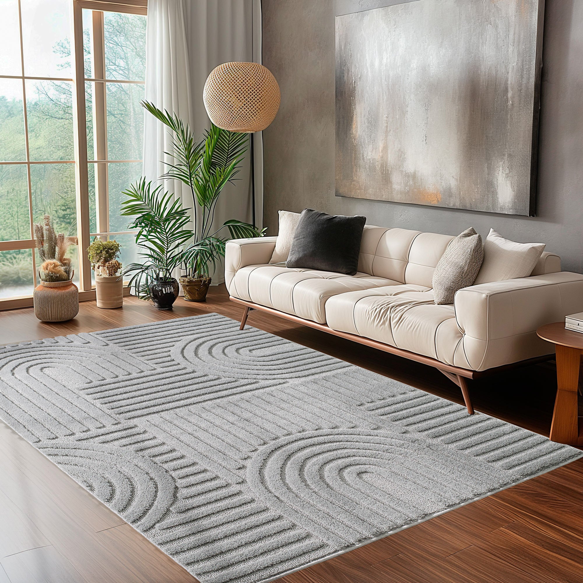 Teppich Wohnzimmer Schlafzimmer Küchenteppich Boho Teppich 3D Design