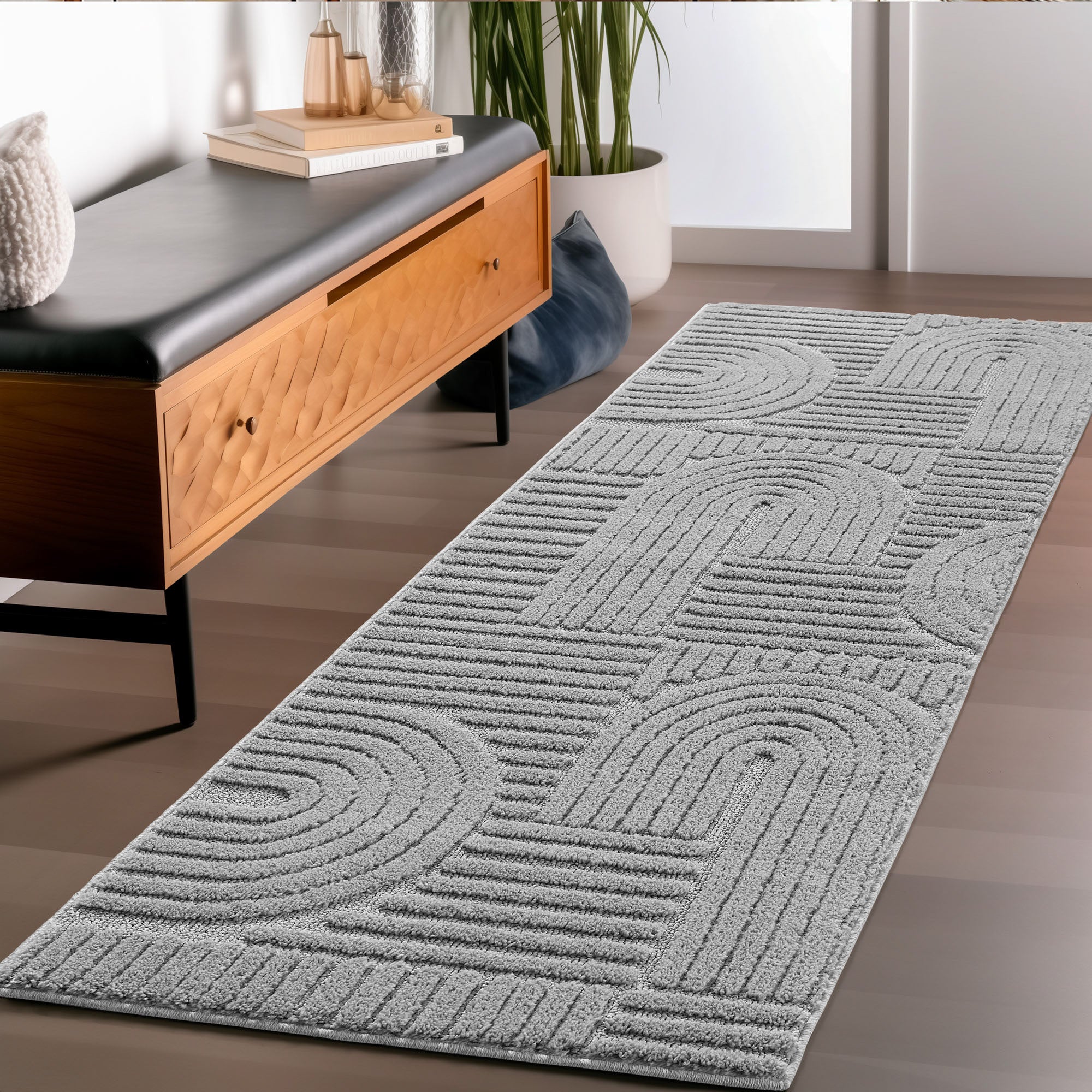 Teppich Wohnzimmer Schlafzimmer Küchenteppich Boho Teppich 3D Design