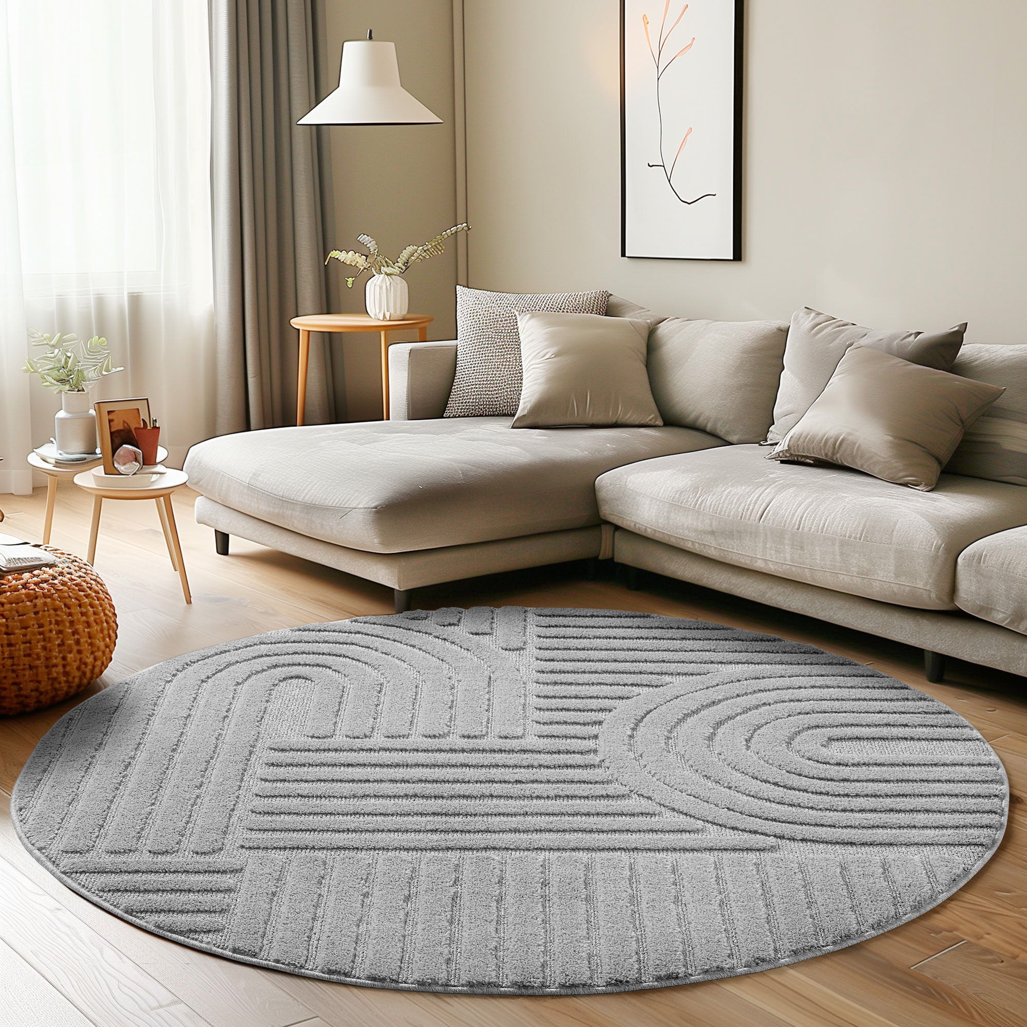 Teppich Wohnzimmer Schlafzimmer Küchenteppich Boho Teppich 3D Design