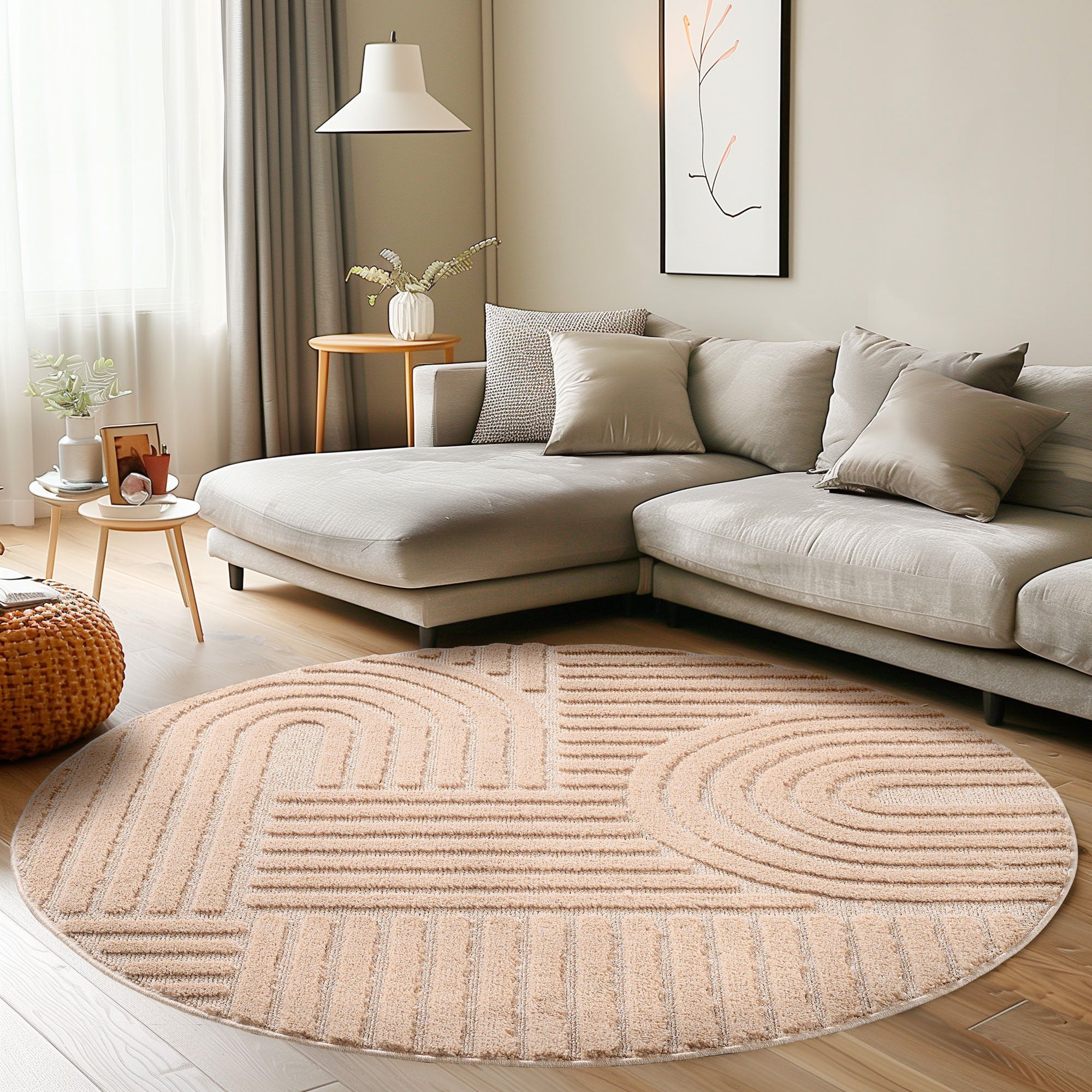 Teppich Wohnzimmer Schlafzimmer Küchenteppich Boho Teppich 3D Design