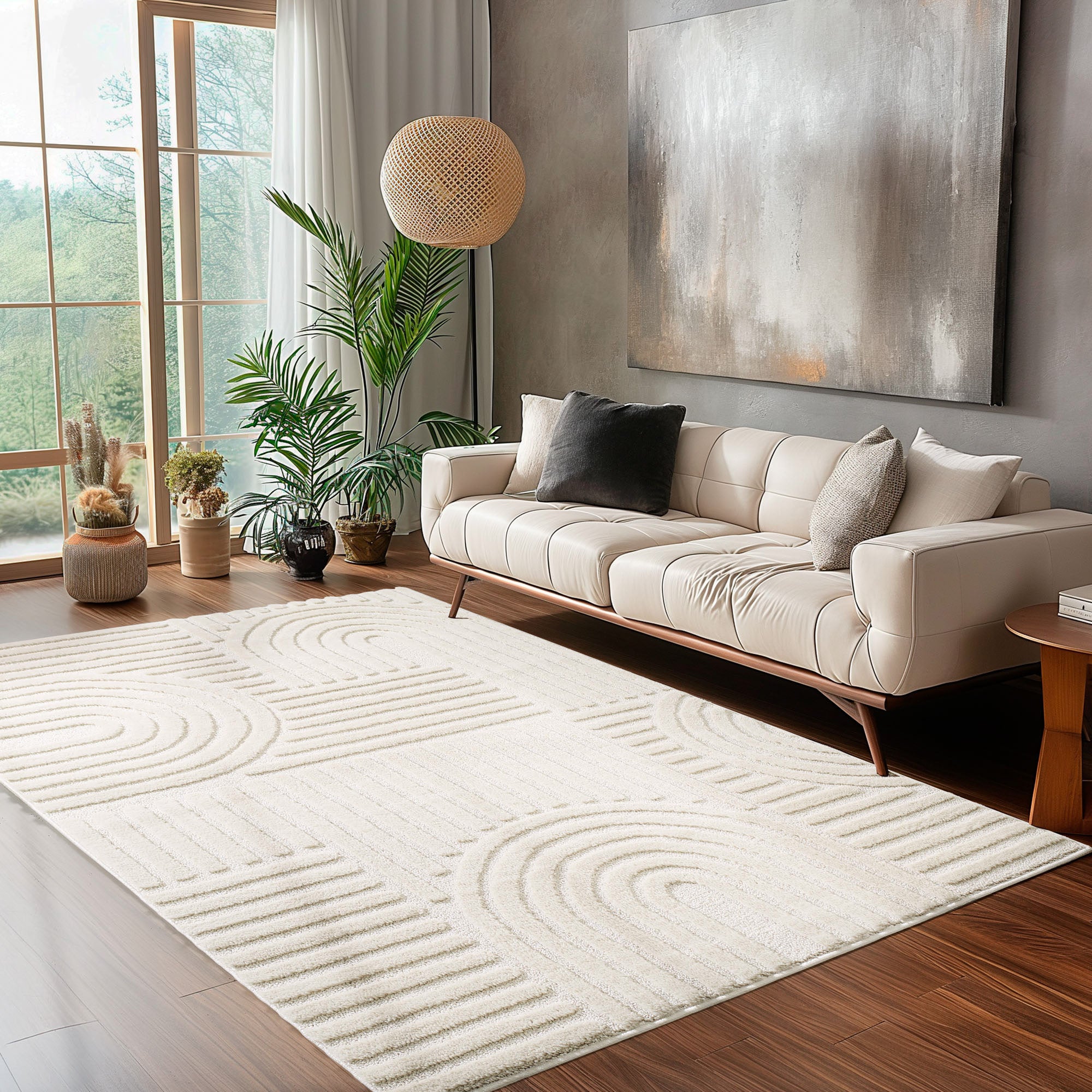 Teppich Wohnzimmer Schlafzimmer Küchenteppich Boho Teppich 3D Design