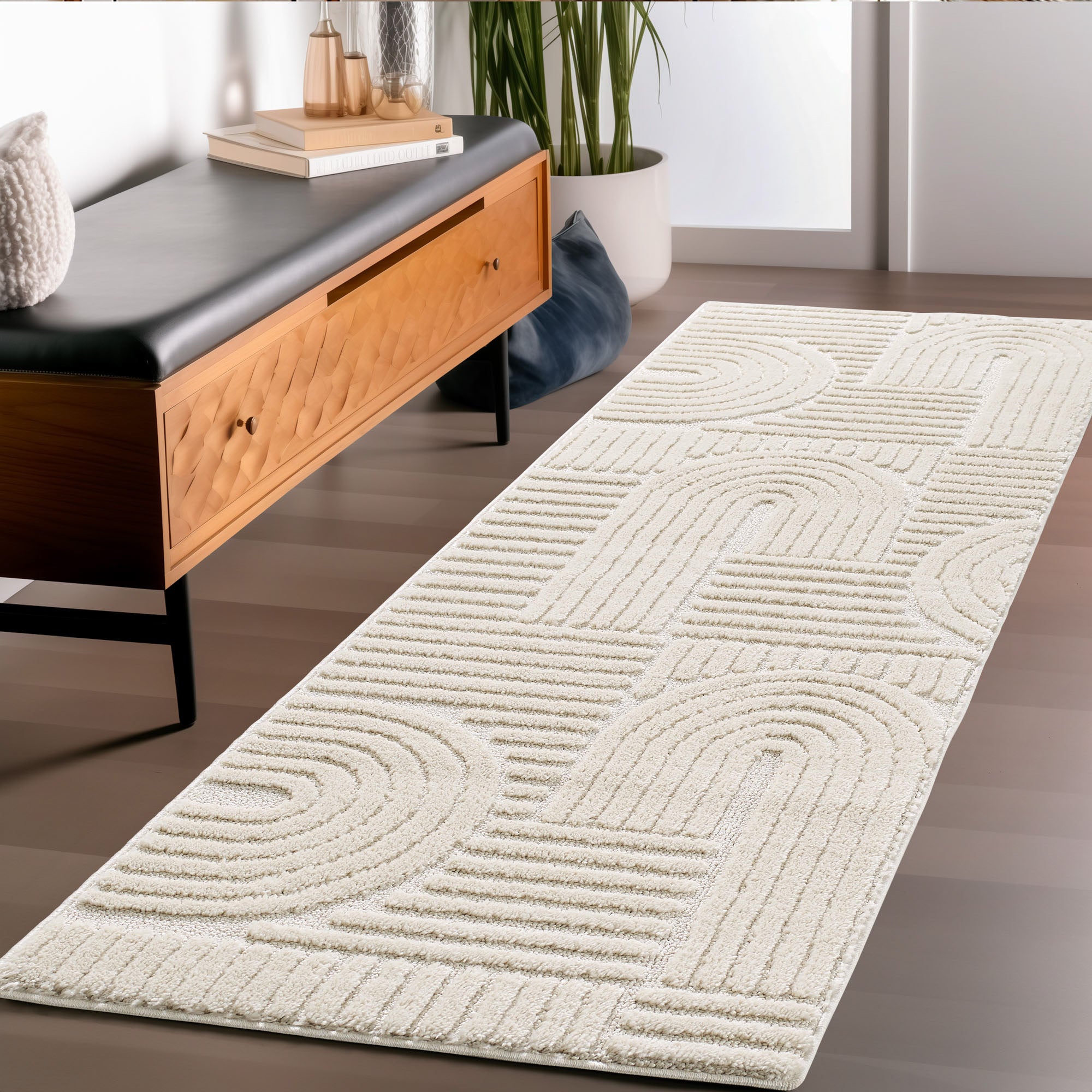 Teppich Wohnzimmer Schlafzimmer Küchenteppich Boho Teppich 3D Design