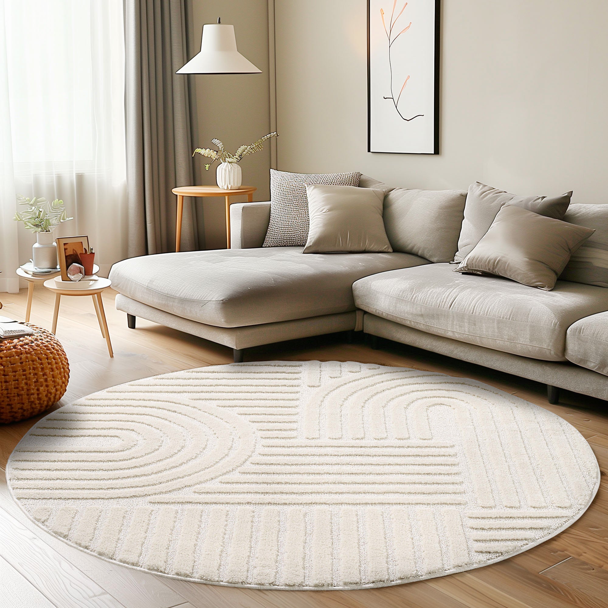 Teppich Wohnzimmer Schlafzimmer Küchenteppich Boho Teppich 3D Design
