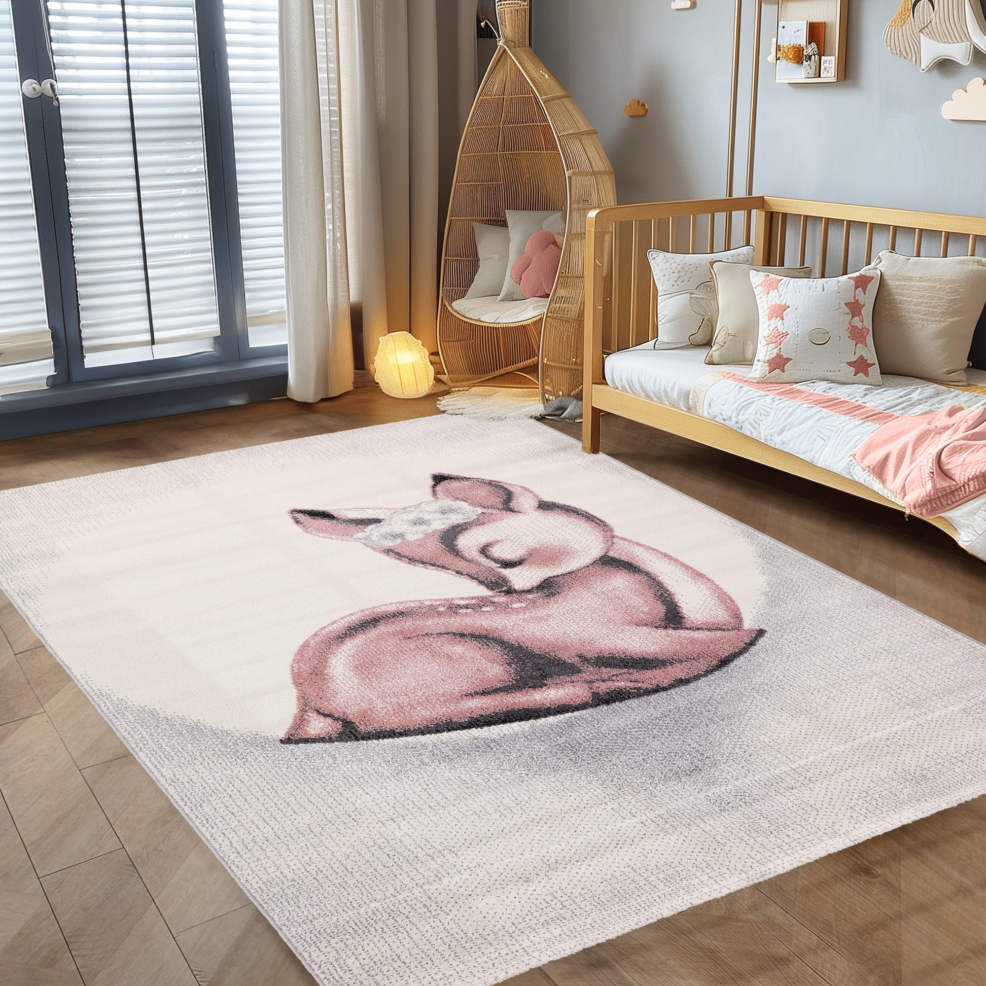 Kinderteppich Kinderzimmer Rehkidz Design Kinder Teppich Babyzimmer Weicher Flor