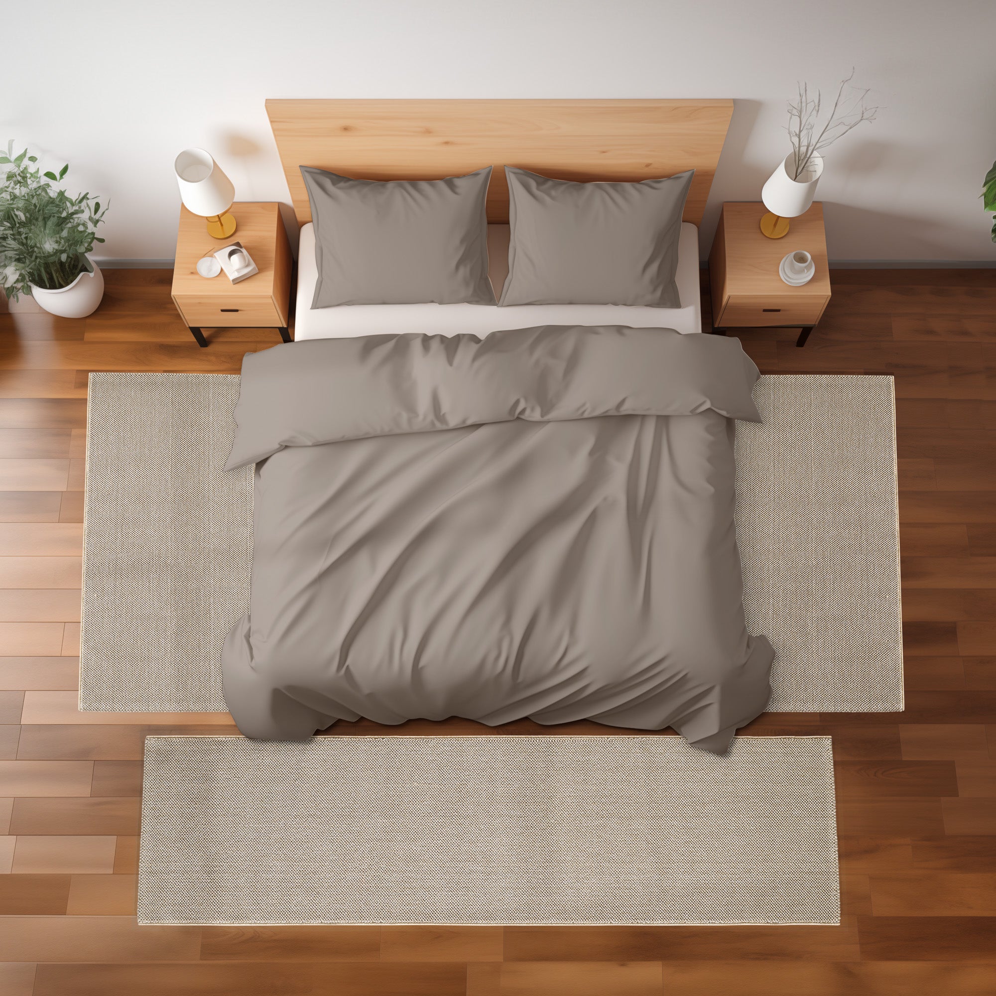 Bettumrandung Teppich Läufer mit Cut-Loop Struktur, Schlafzimmer Teppich Deko