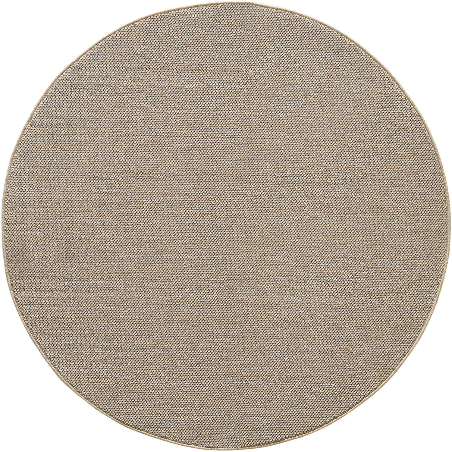 Runder Moderner Wohnzimmer Teppich Robuster, Melierter und Einfarbiger Cut-Loop