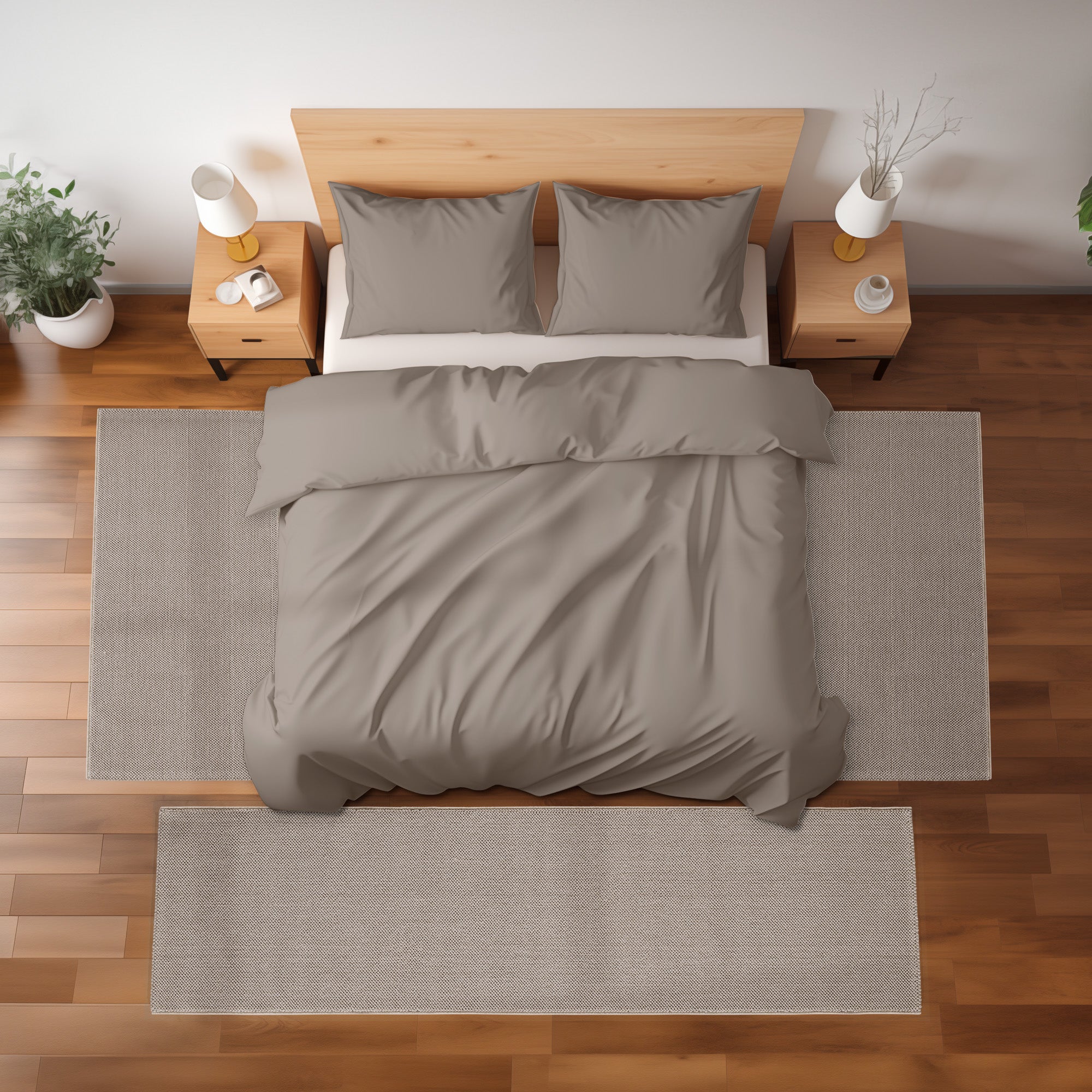 Bettumrandung Teppich Läufer mit Cut-Loop Struktur, Schlafzimmer Teppich Deko