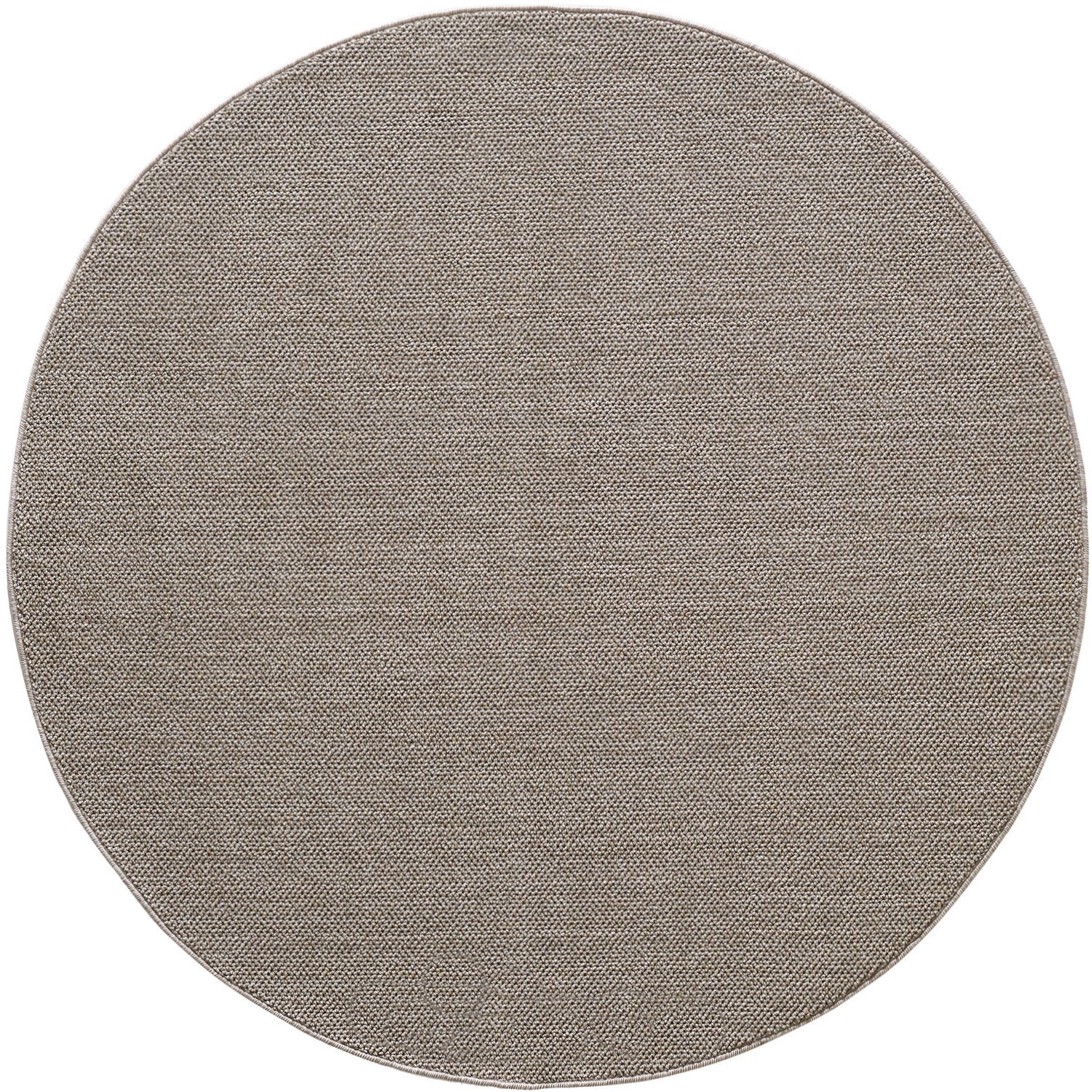 Runder Moderner Wohnzimmer Teppich Robuster, Melierter und Einfarbiger Cut-Loop