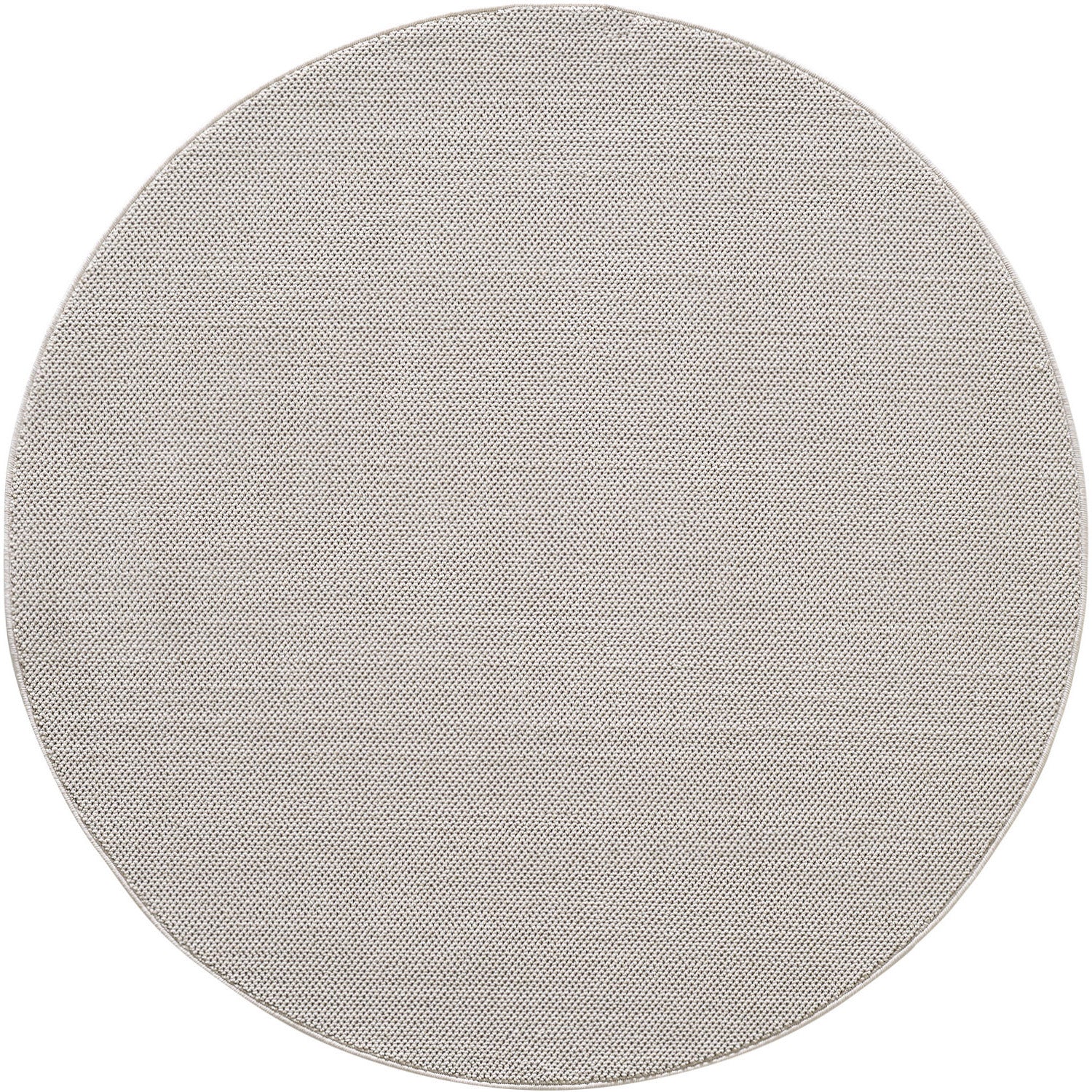 Runder Moderner Wohnzimmer Teppich Robuster, Melierter und Einfarbiger Cut-Loop