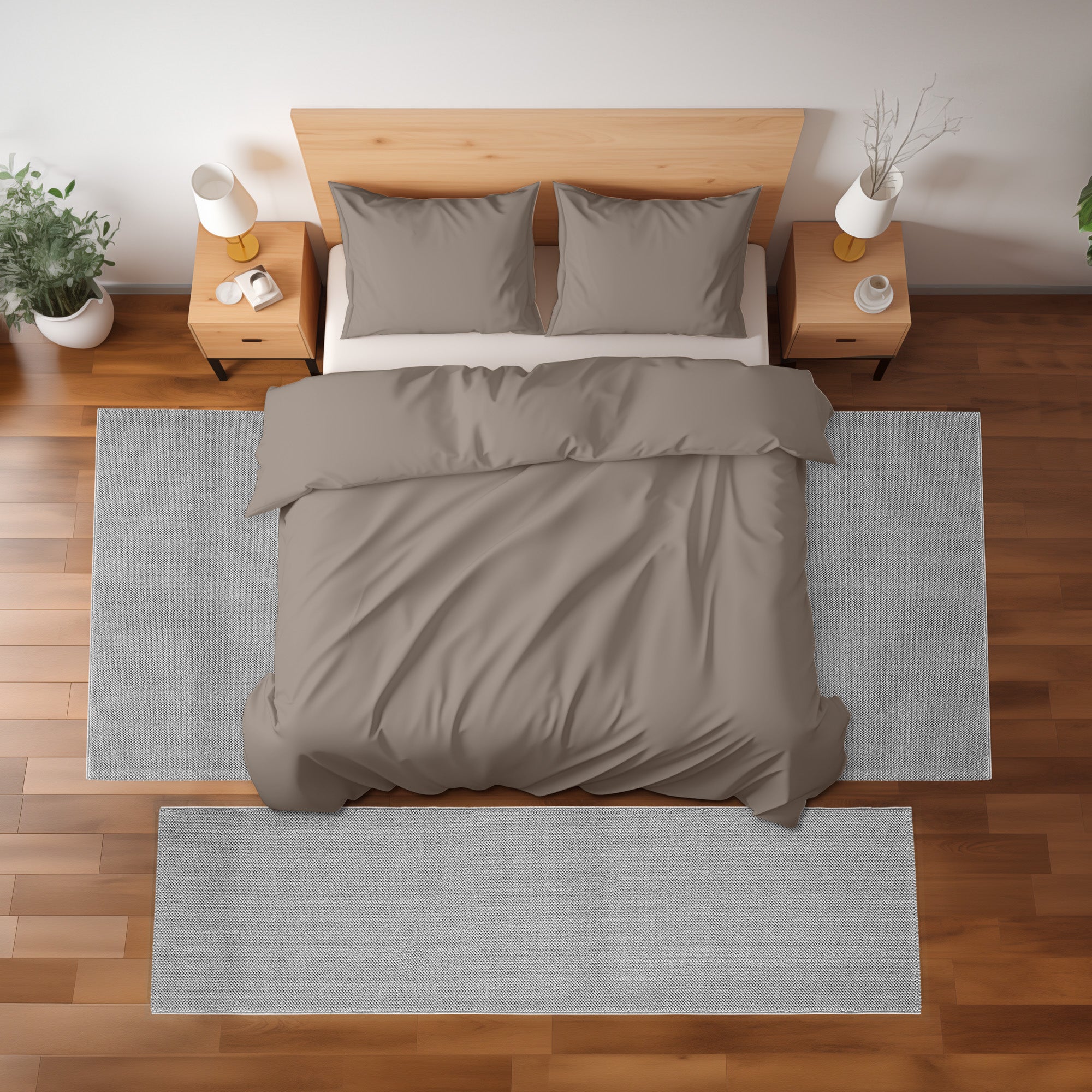 Bettumrandung Teppich Läufer mit Cut-Loop Struktur, Schlafzimmer Teppich Deko