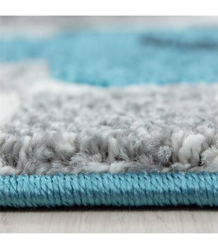 Children's carpet short pile lighthouse seafaring ship children's room gray beige