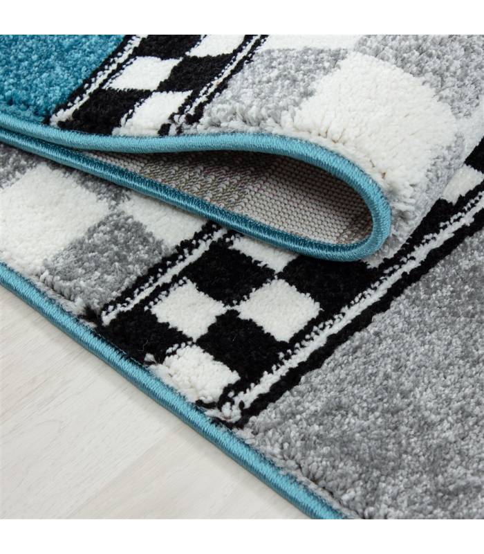Children's carpet short pile lighthouse seafaring ship children's room gray beige